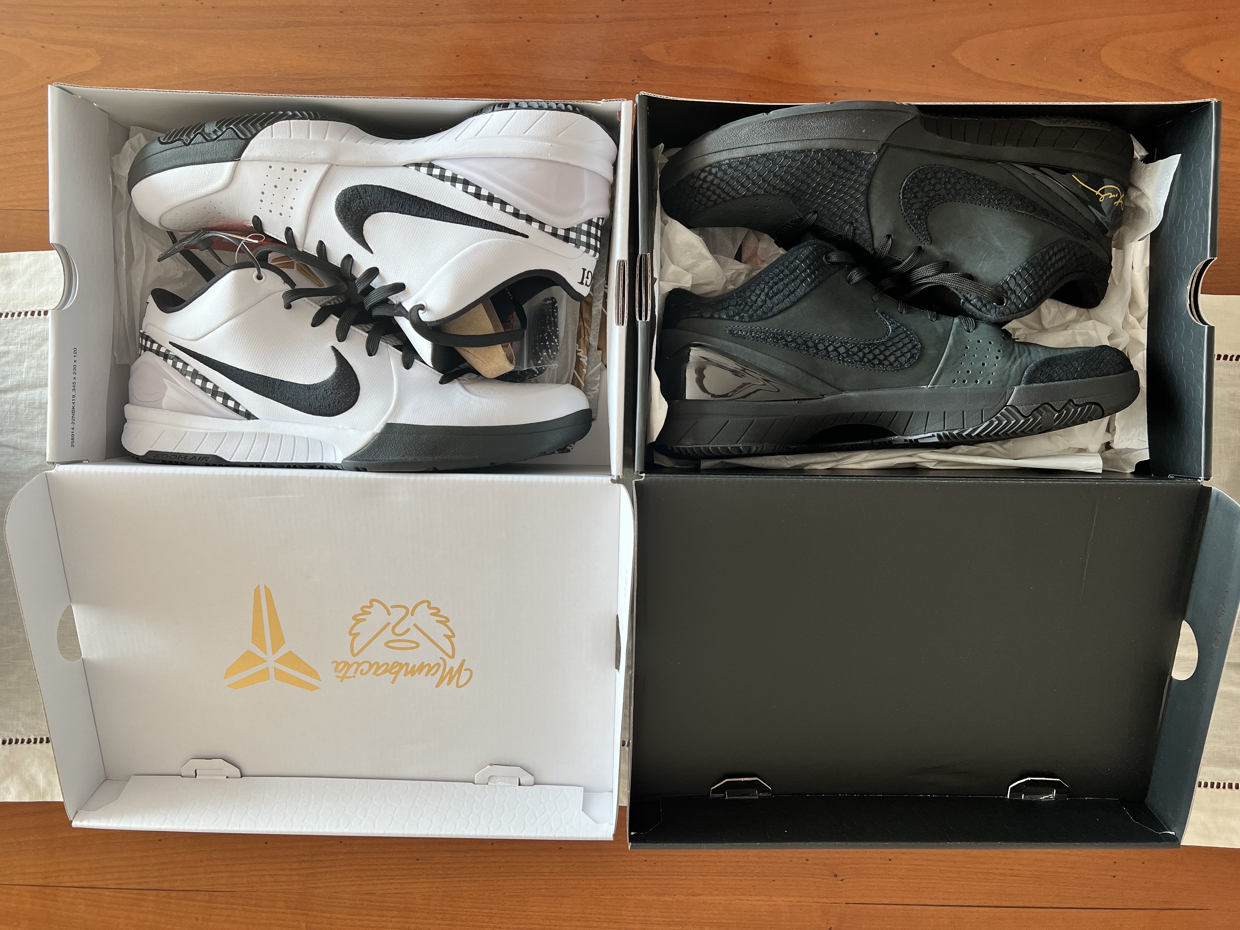 Nike Kobe 4 Protro Black University Gold, Nike Kobe 4 Protro Mambacita Gigi 착용 스타일 - 2