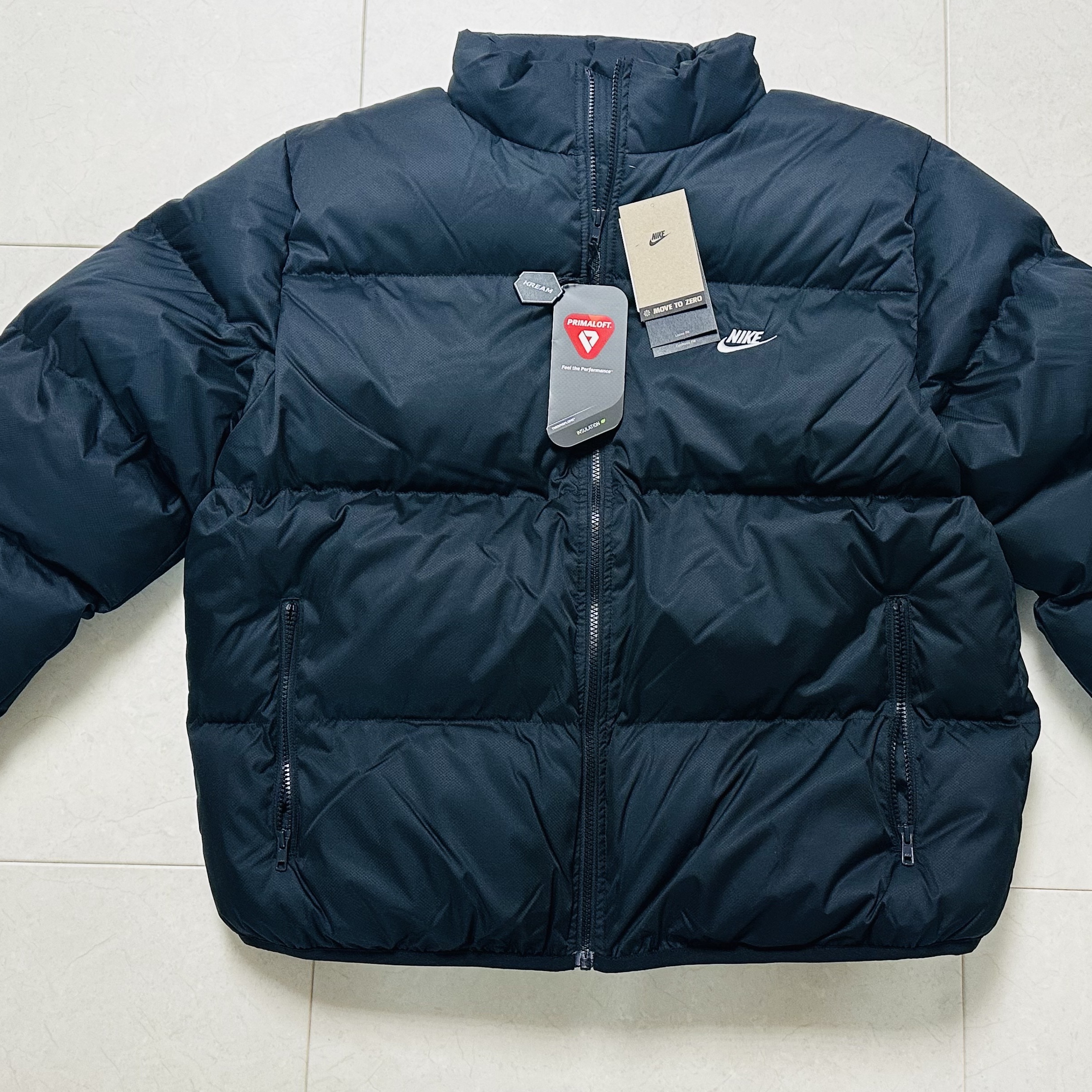 Nike NSW Puffer Jacket Black - Asia 착용 스타일