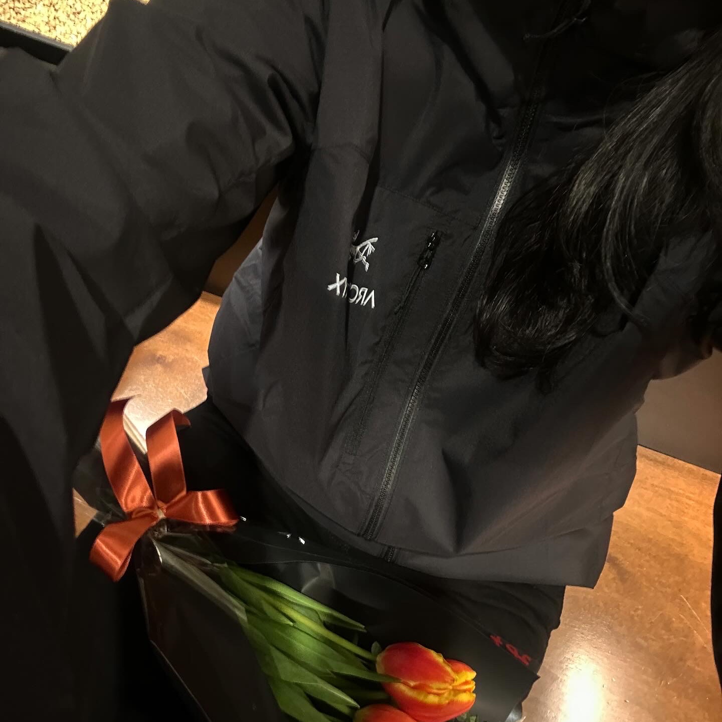 Arc'teryx Squamish Hoody Black 착용 스타일