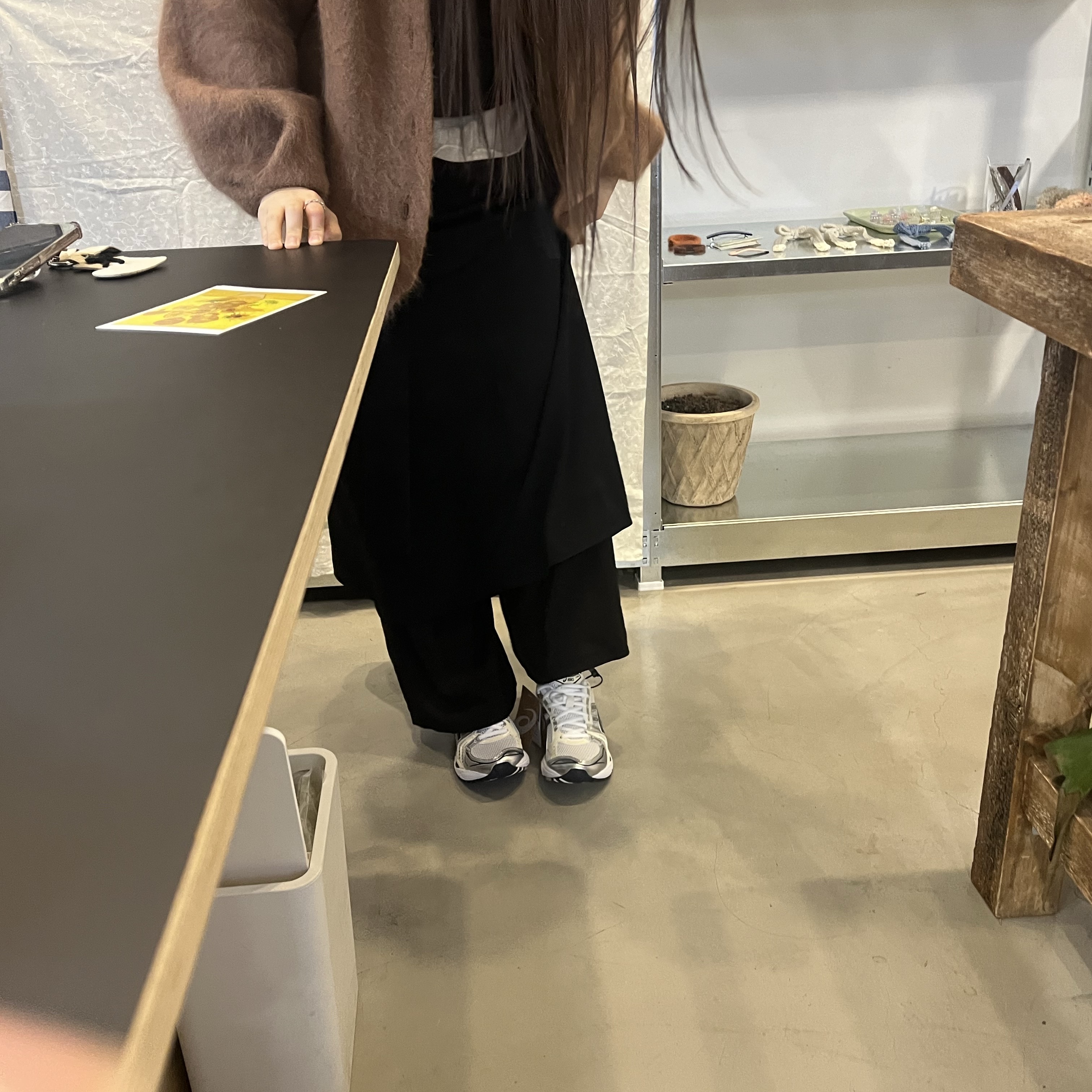(W) Asics Gel-Kayano 14 White Midnight 착용 스타일