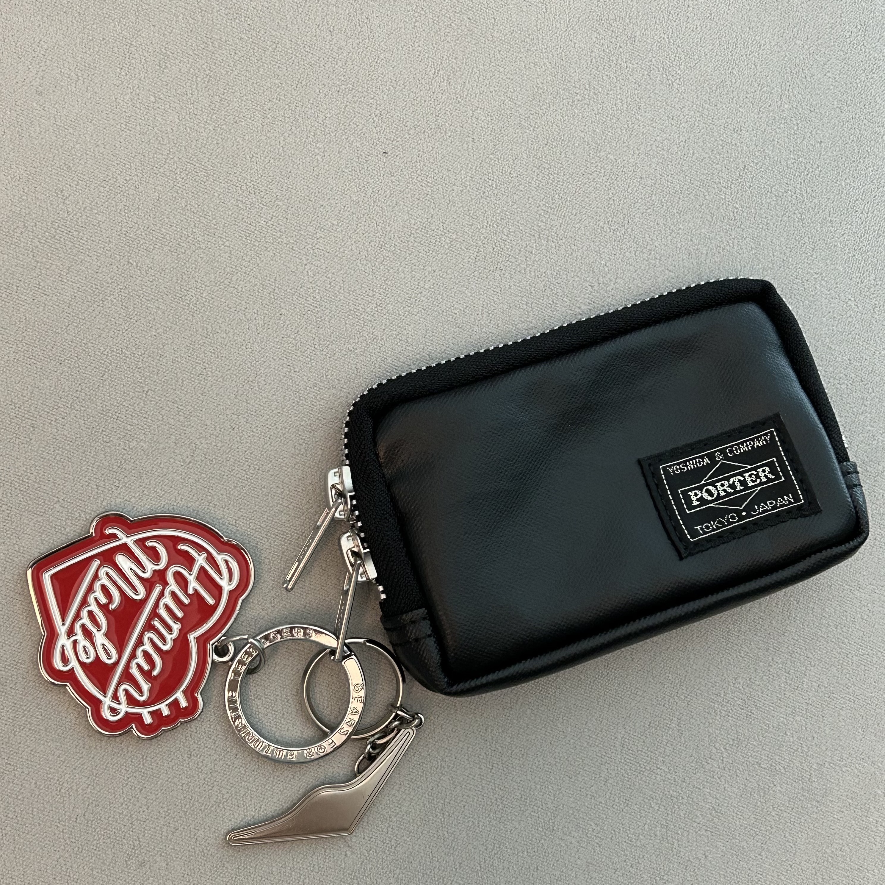 Human Made Heart Keyring Red, Porter Freestyle Multi Coin Case Black 착용 스타일