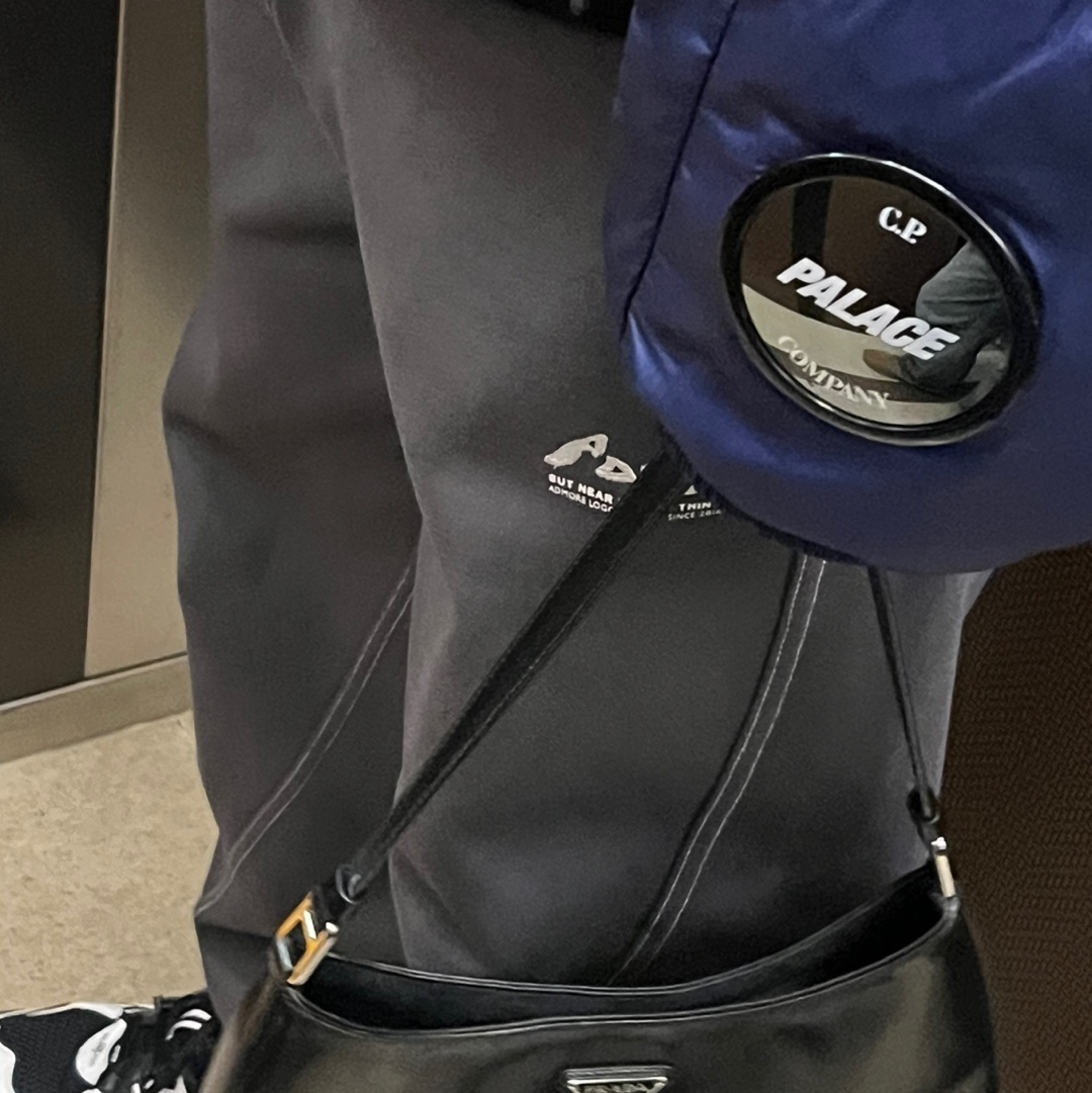 Palace x C.P. Company DD Shell Ripstop Explorer Jacket Mazarine Blue - 23FW 착용 스타일 - 3