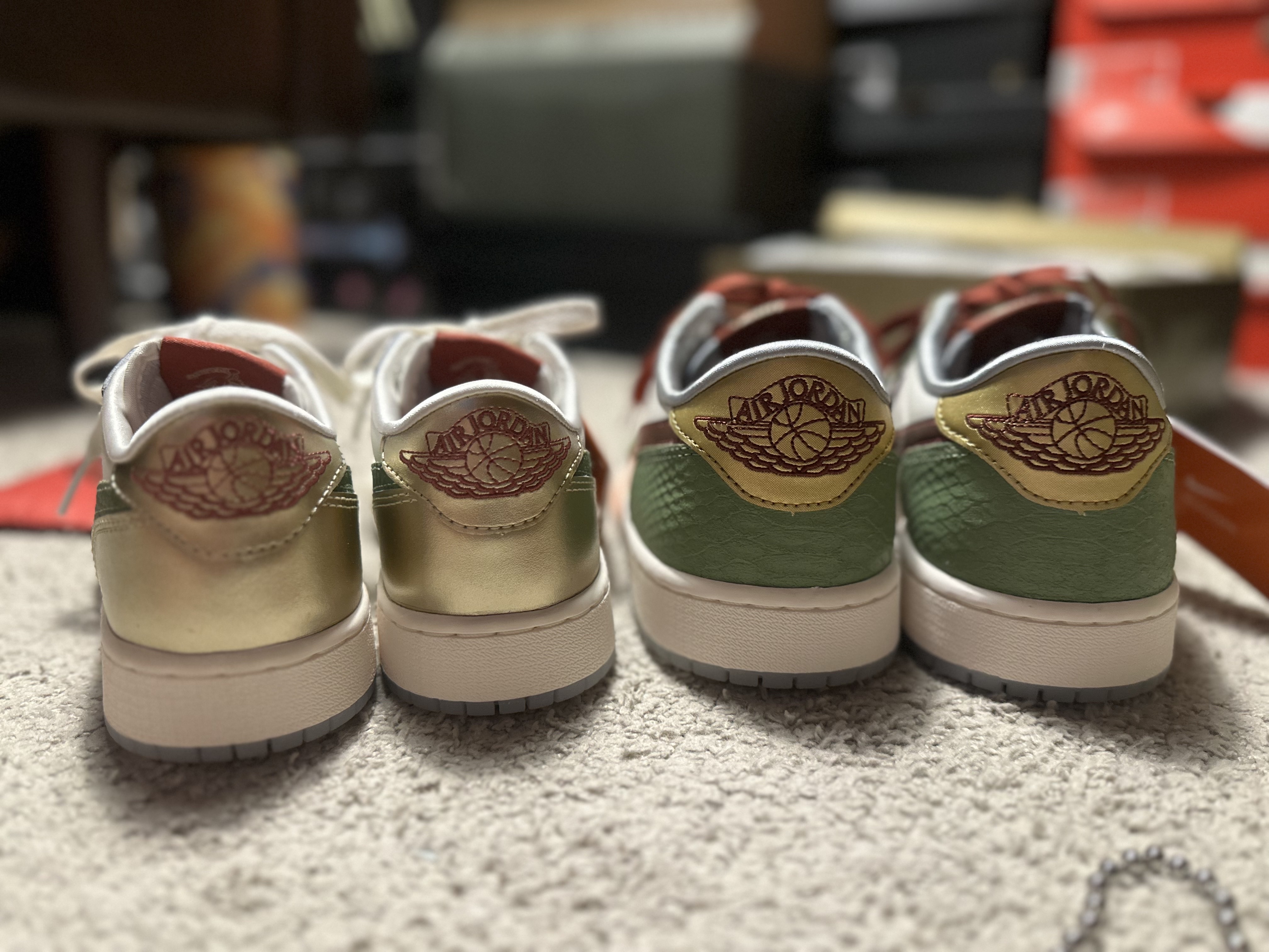Jordan 1 Retro Low OG Chinese New Year, (GS) Jordan 1 Retro Low OG Chinese New Year 착용 스타일 - 7