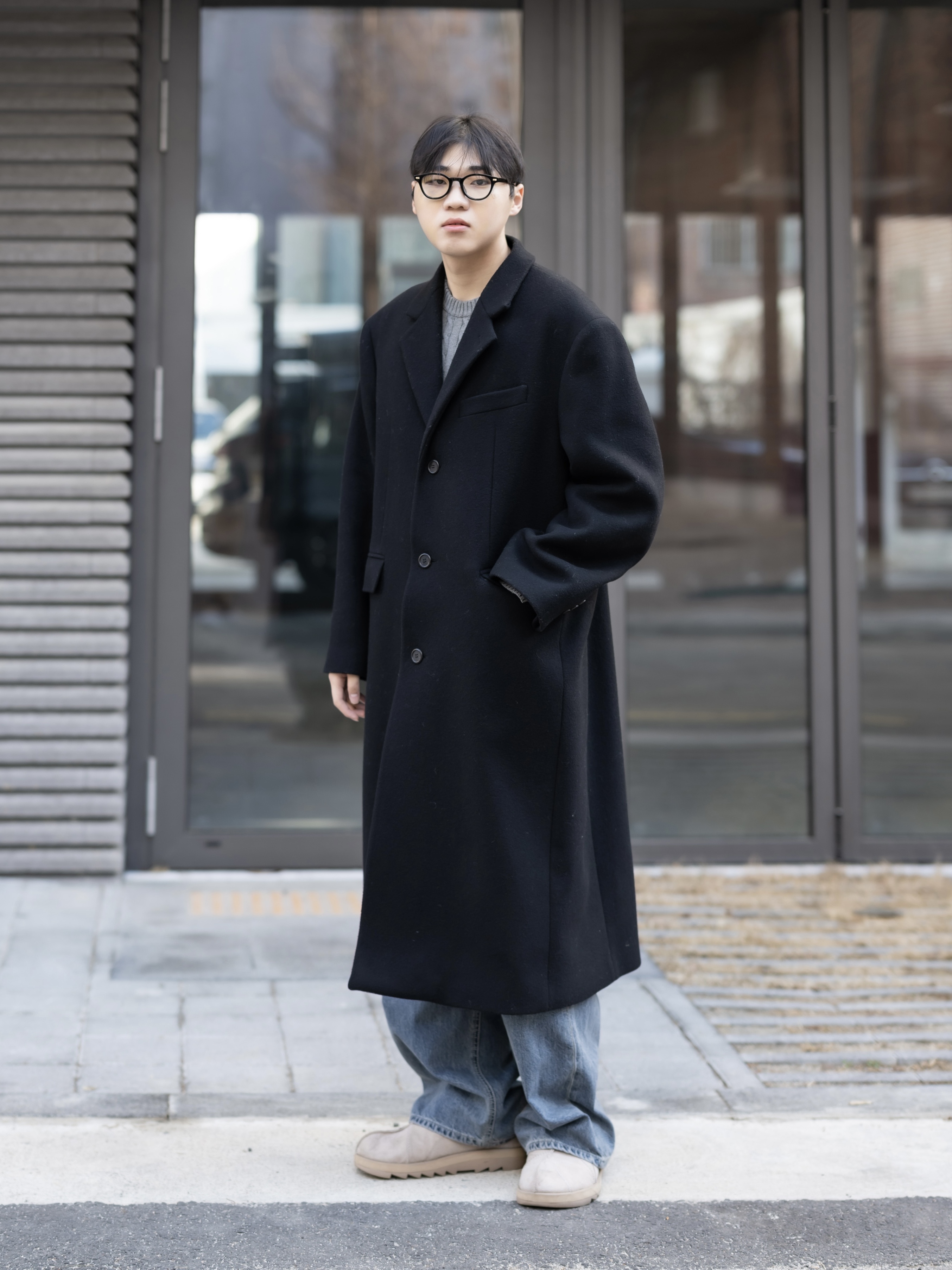 리복 x 니들스 비트닉 목 모던 베이지 익스트림 퍼플 착용 스타일