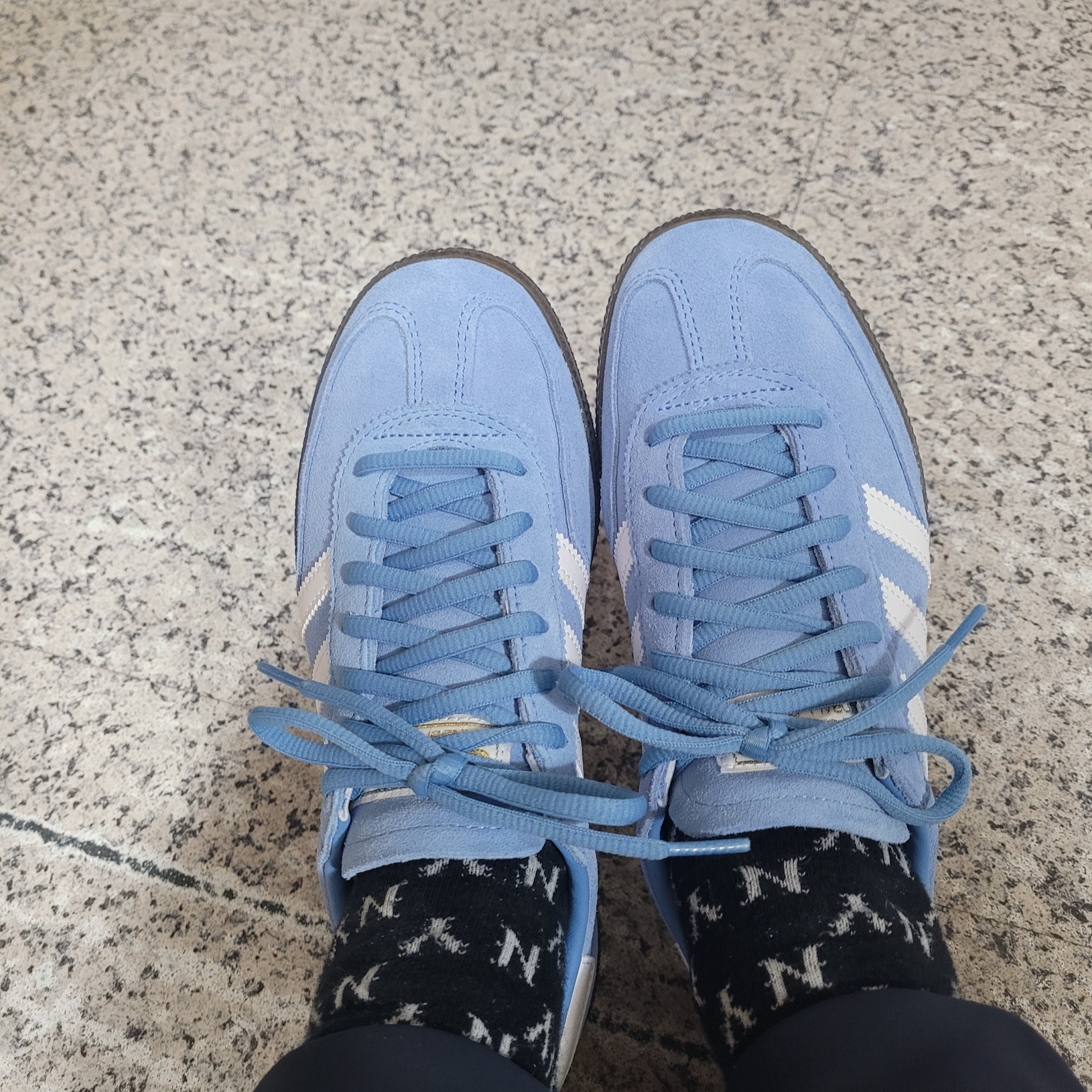 Adidas Spezial Handball Light Blue 착용 스타일
