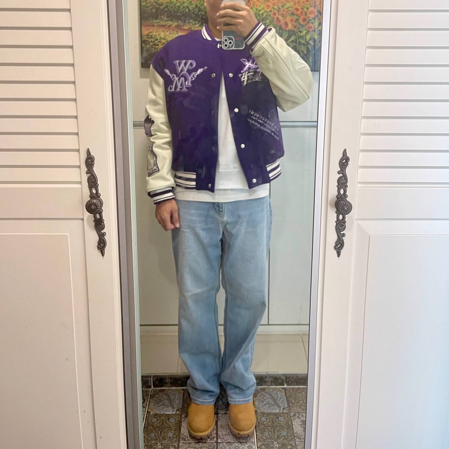 Wooyoungmi Varsity Jacket Violet - 23SS, Timberland Premium 6 inch Waterproof Boot Wheat Nubuck - Wide 착용 스타일