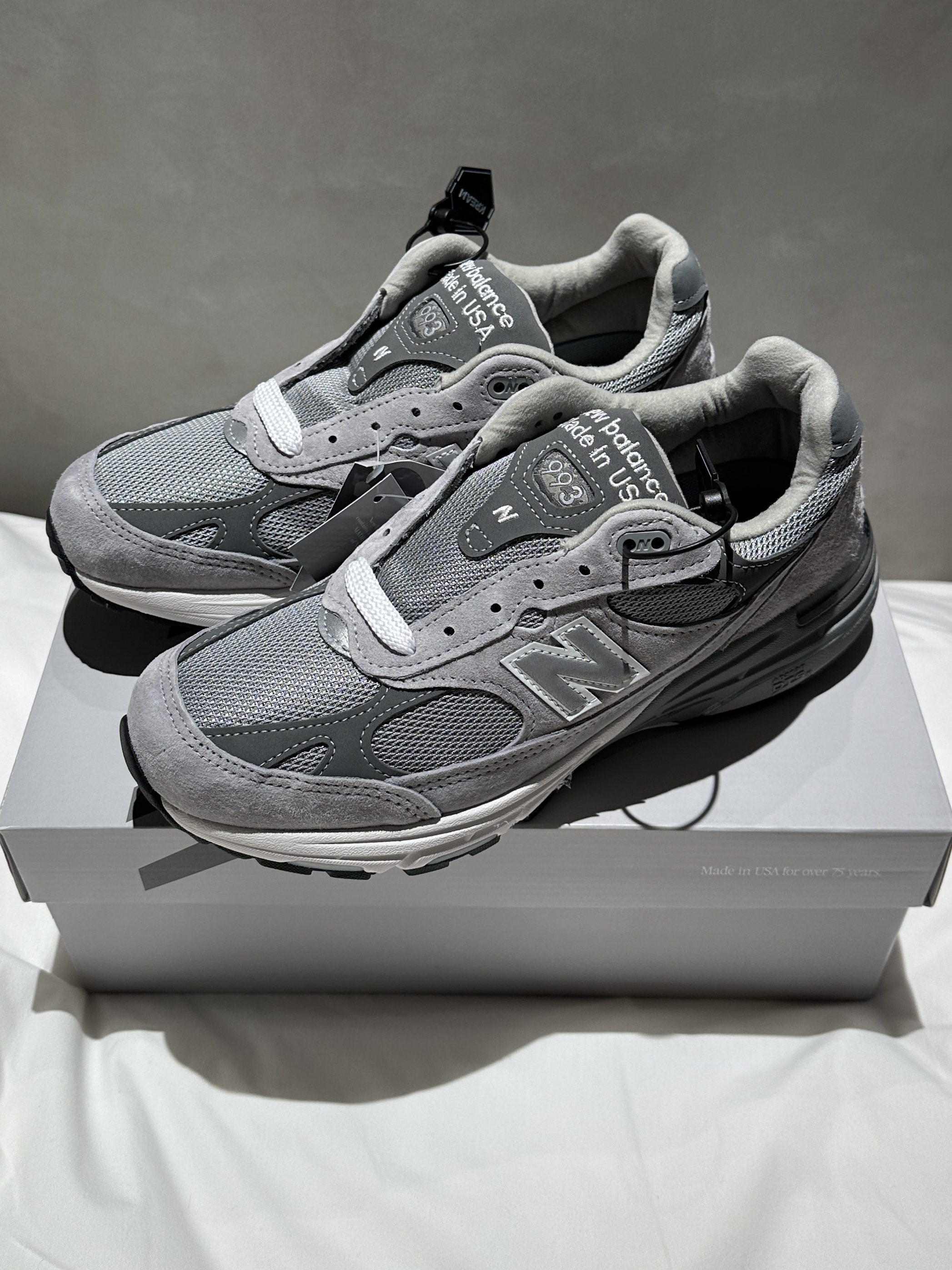 New Balance 993 Made in USA Grey - D Standard 착용 스타일