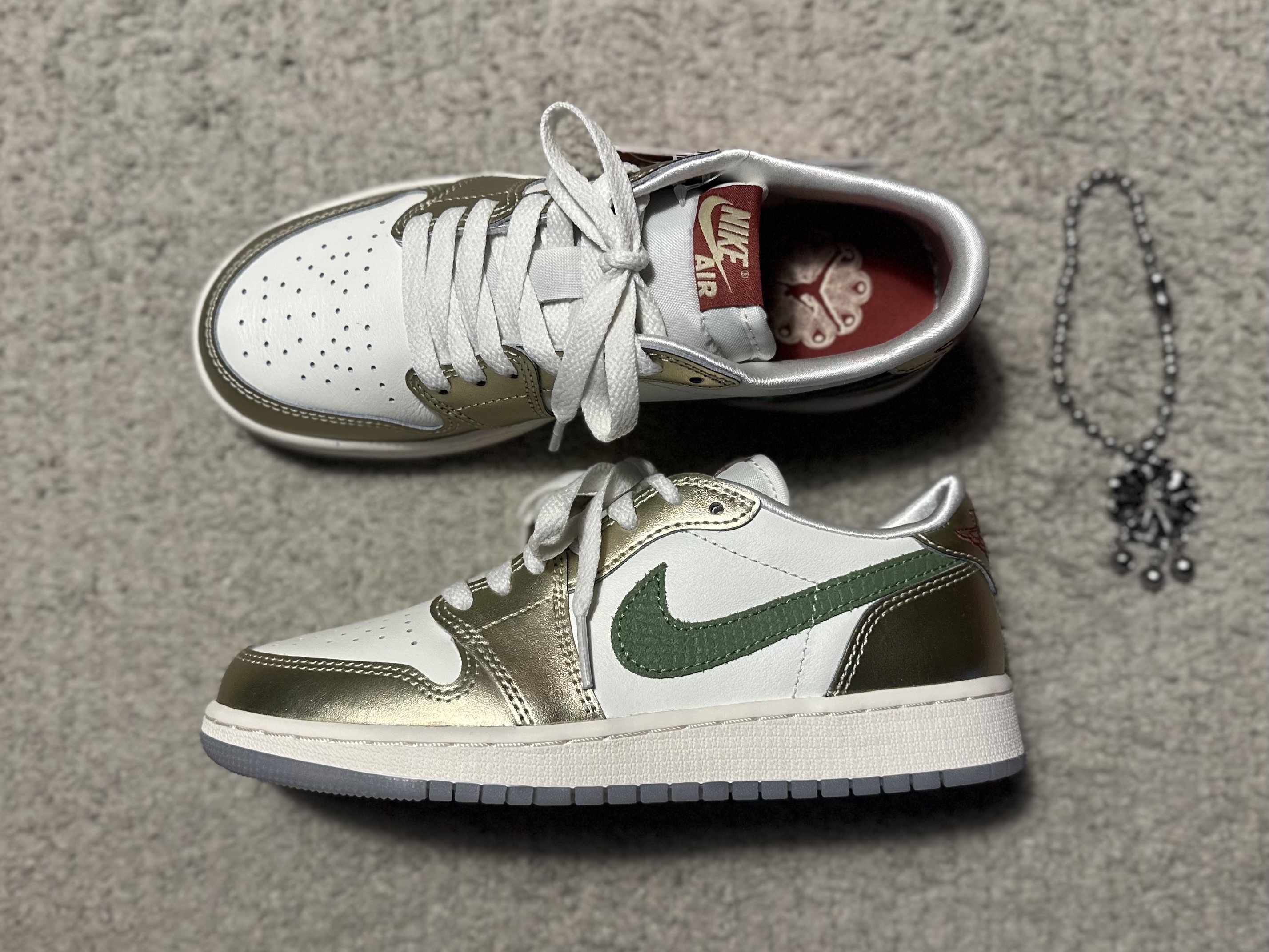 (GS) Jordan 1 Retro Low OG Chinese New Year 착용 스타일 - 5