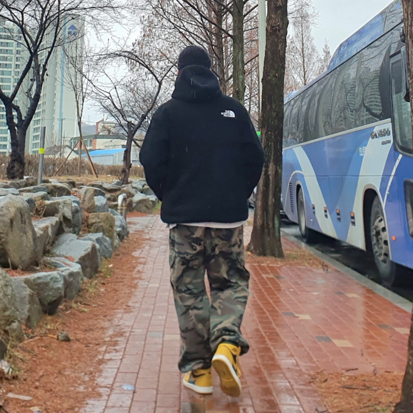 Jordan 1 Retro High OG Pollen, Supreme x The North Face S Logo Hooded Fleece Jacket Black - 20FW 착용 스타일 - 1