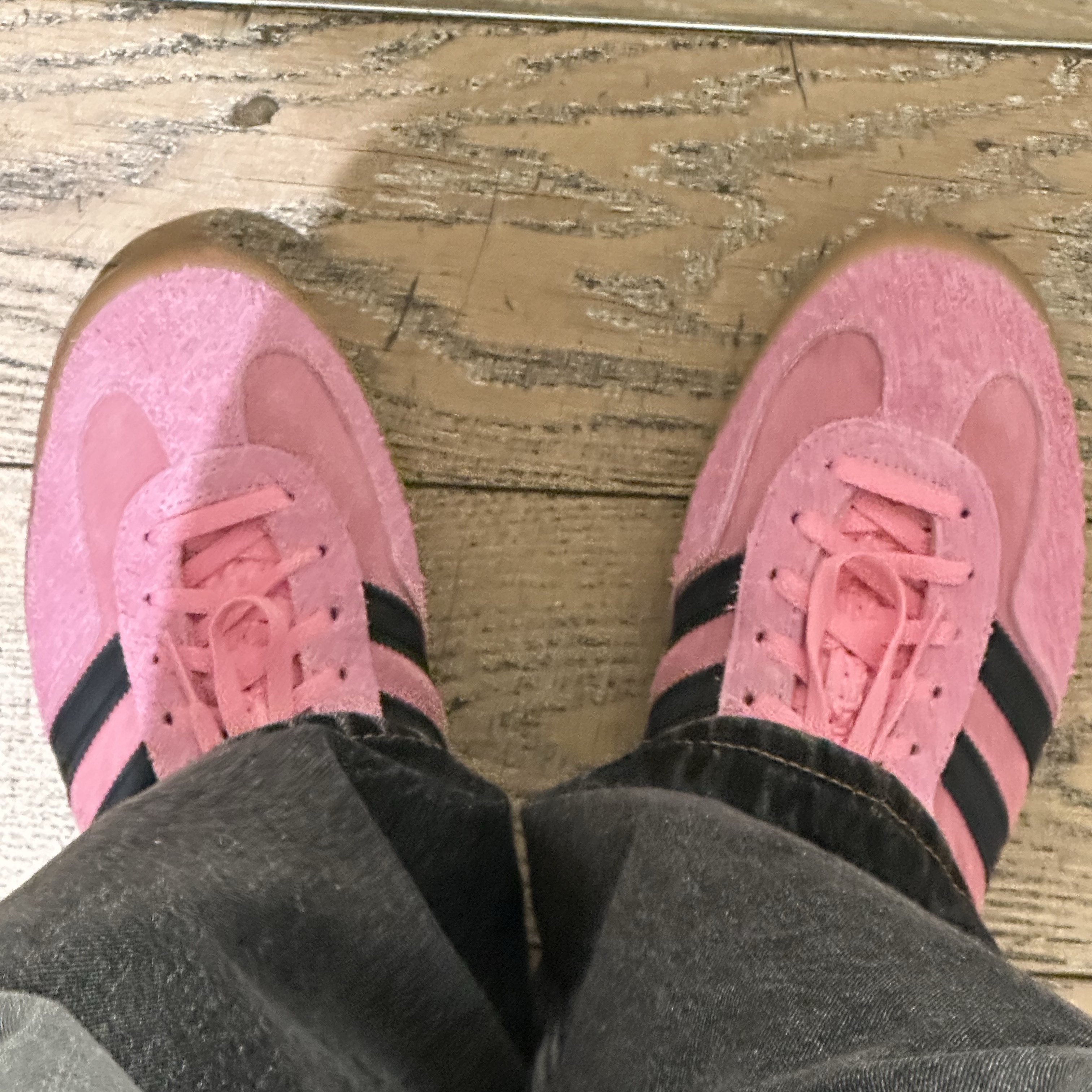 (W) Adidas Gazelle Indoor Bliss Pink 착용 스타일