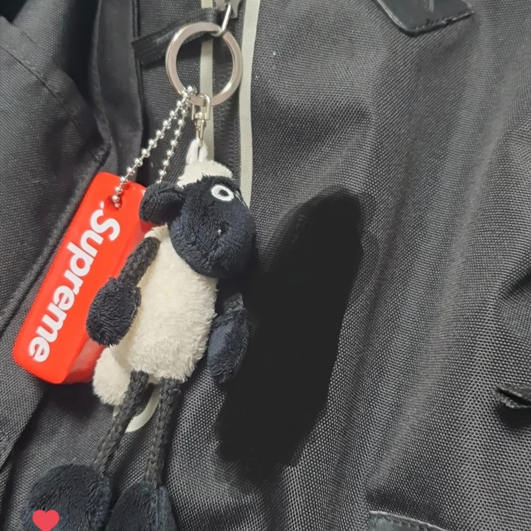 Supreme Floating Keychain Red - 23FW 착용 스타일