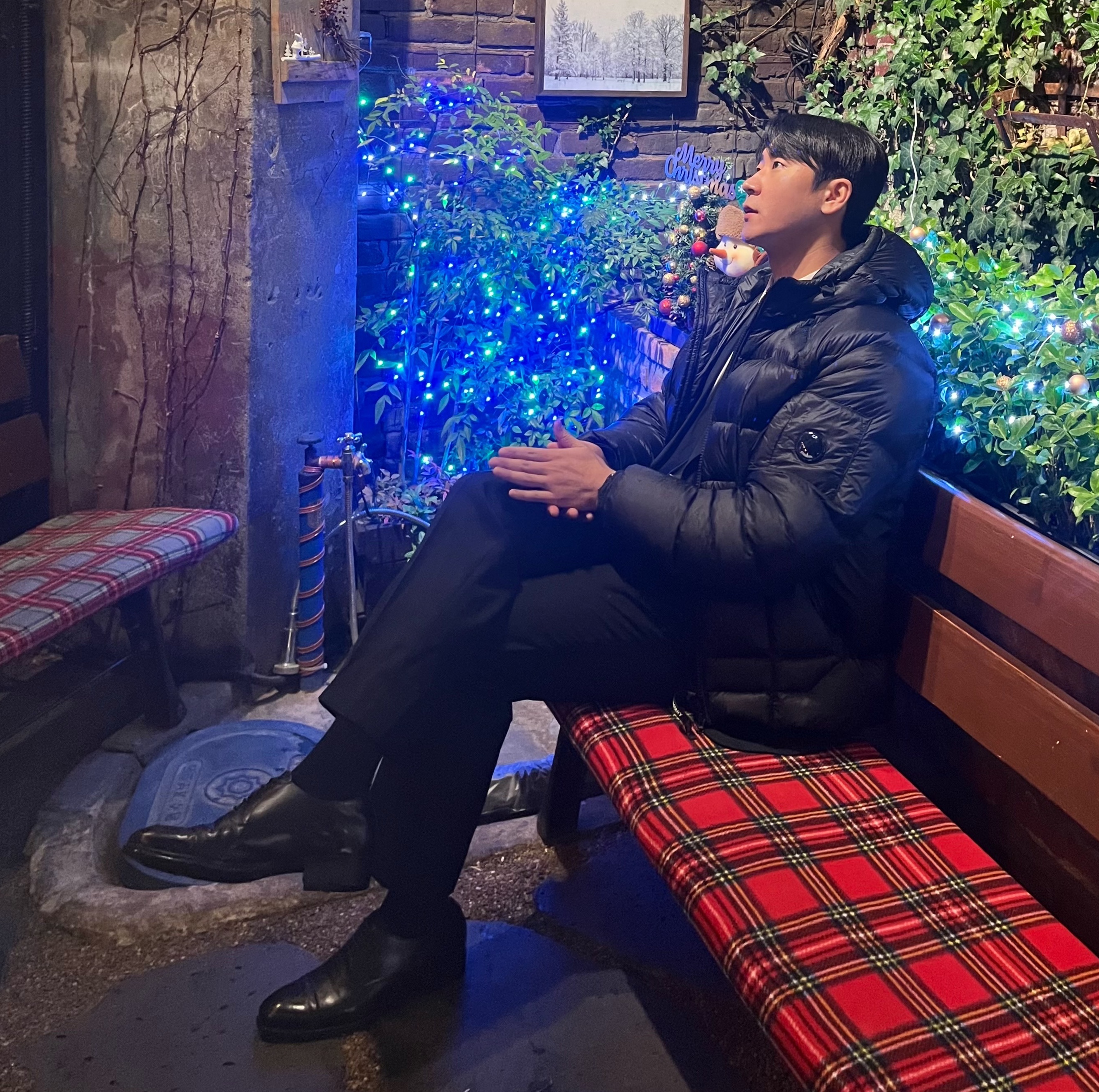 C.P. Company D.D Shell Hooded Quilted Down Jacket Black - 23FW 착용 스타일