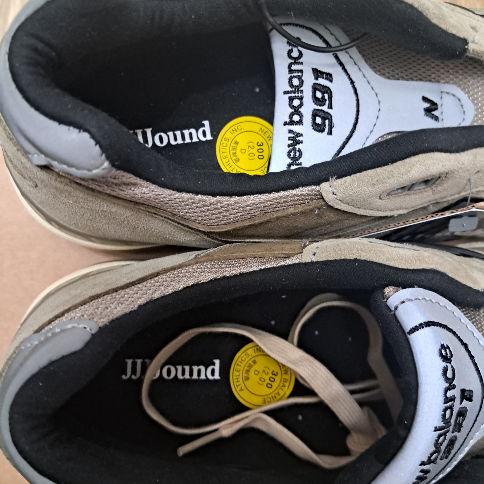 New Balance x JJJJound 991 Made in UK Grey 착용 스타일 - 2