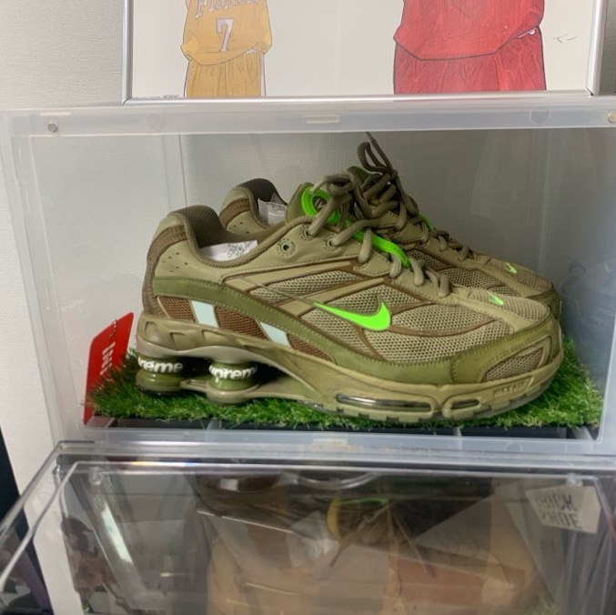 Nike x Supreme Shox Ride 2 SP Neutral Olive 착용 스타일