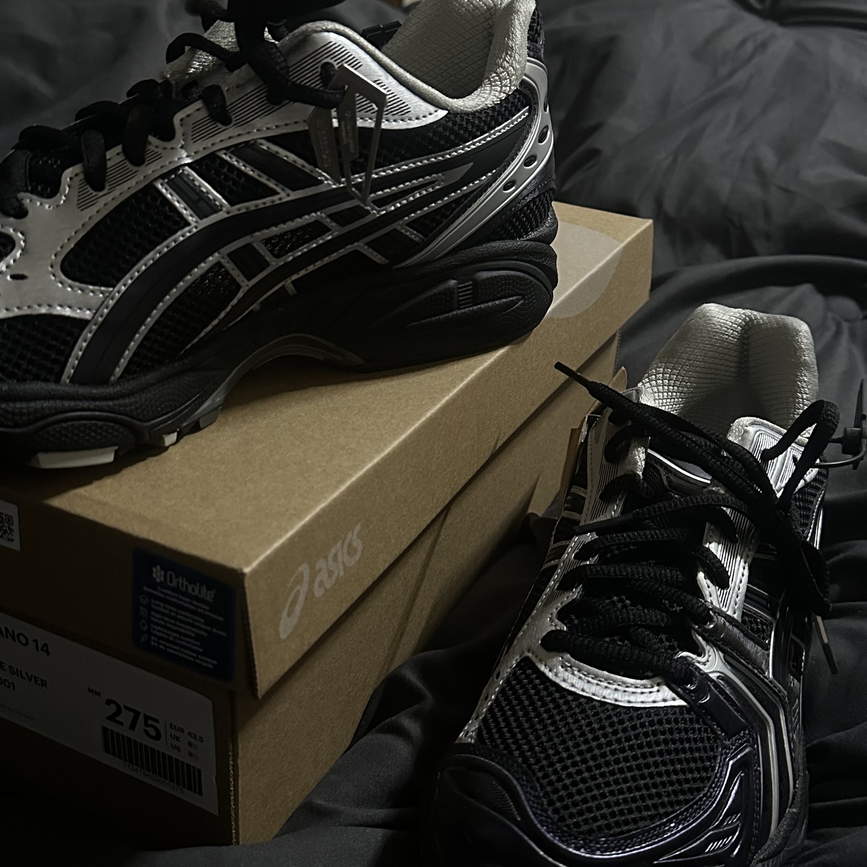 Asics x Atmos x Undermycar Gel-Kayano 14 Black Pure Silver 착용 스타일