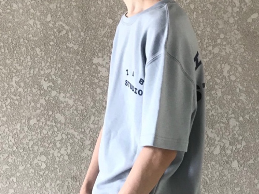 IAB Studio T-Shirt Ash Blue - 21SS 착용 스타일 - 2