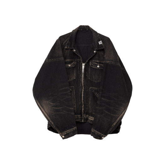 Maison Mihara Yasuhiro Double Denim Jacket Black