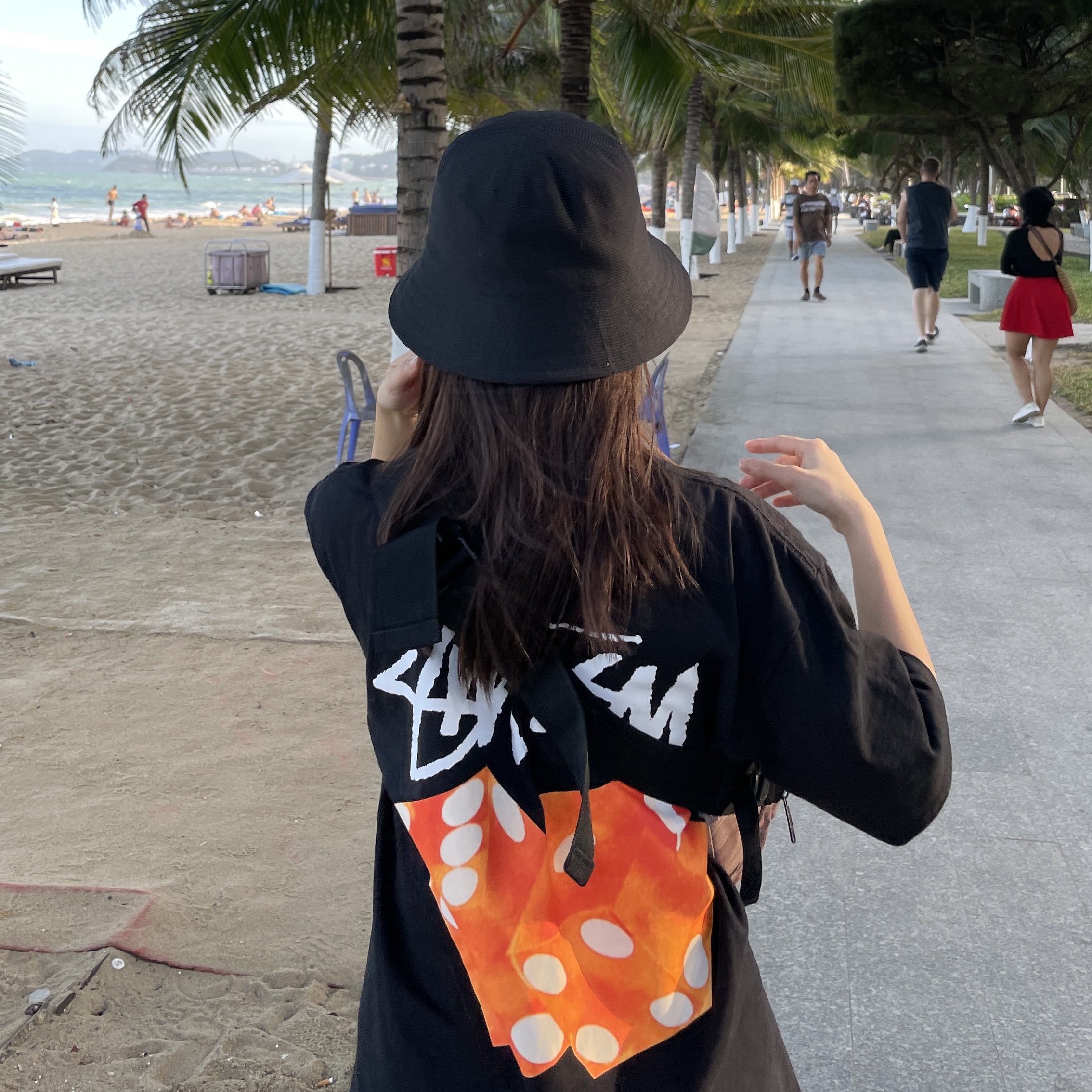 Stussy Diced Out T-Shirt Black 착용 스타일