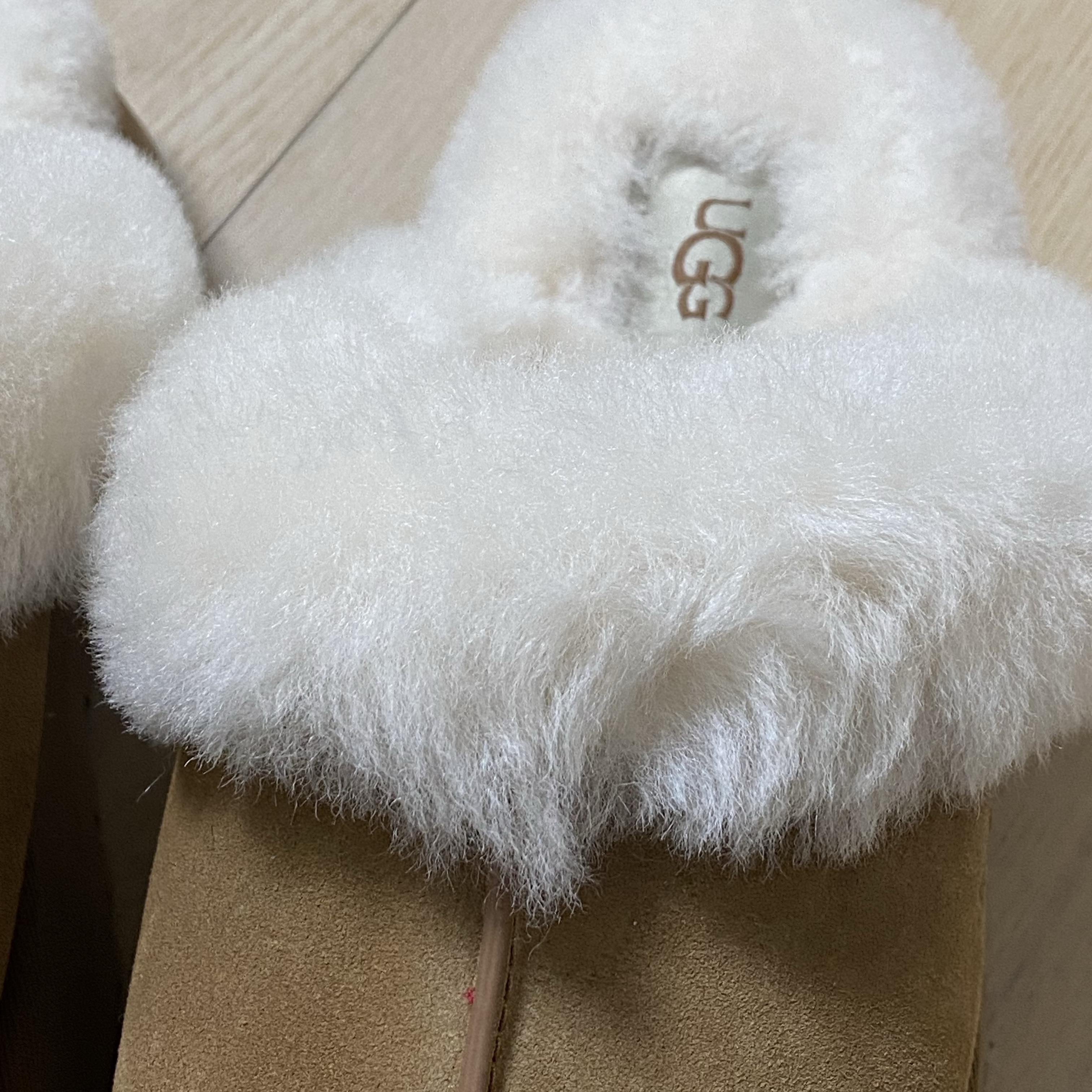(W) UGG Disquette Slipper Chestnut 착용 스타일 - 2