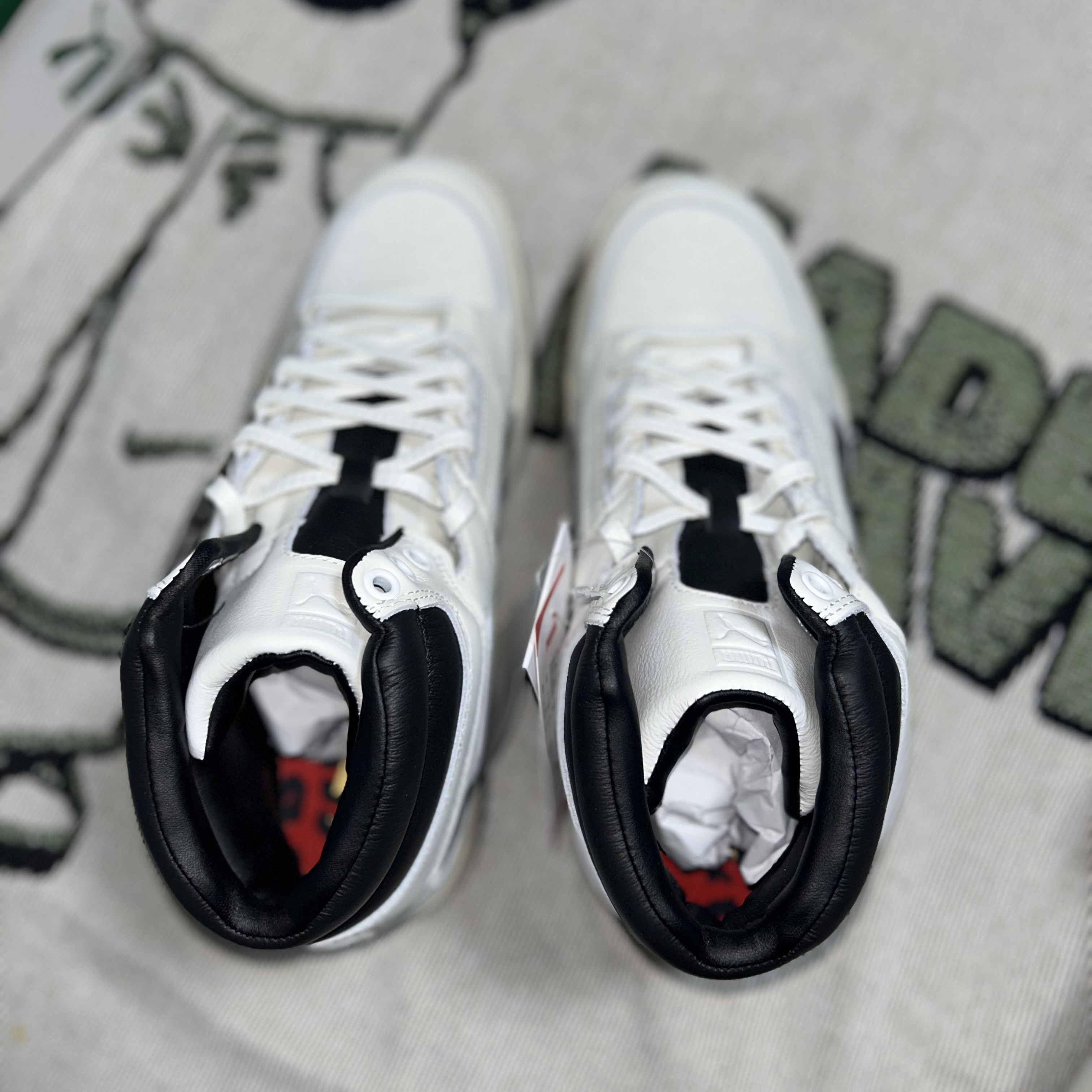 Puma Slipstream Mid 75-Year Edition PRM Blanc De Blanc 착용 스타일 - 4
