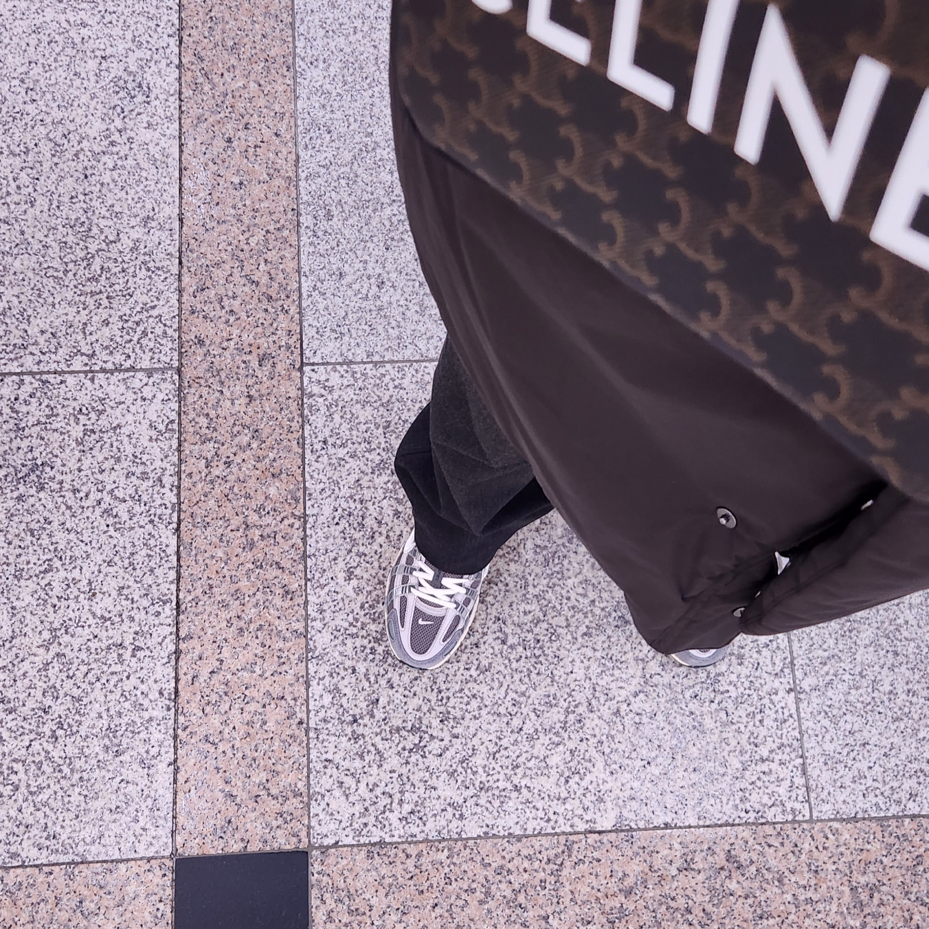 Nike P-6000 Flat Pewter Light Iron Ore 착용 스타일 - 1