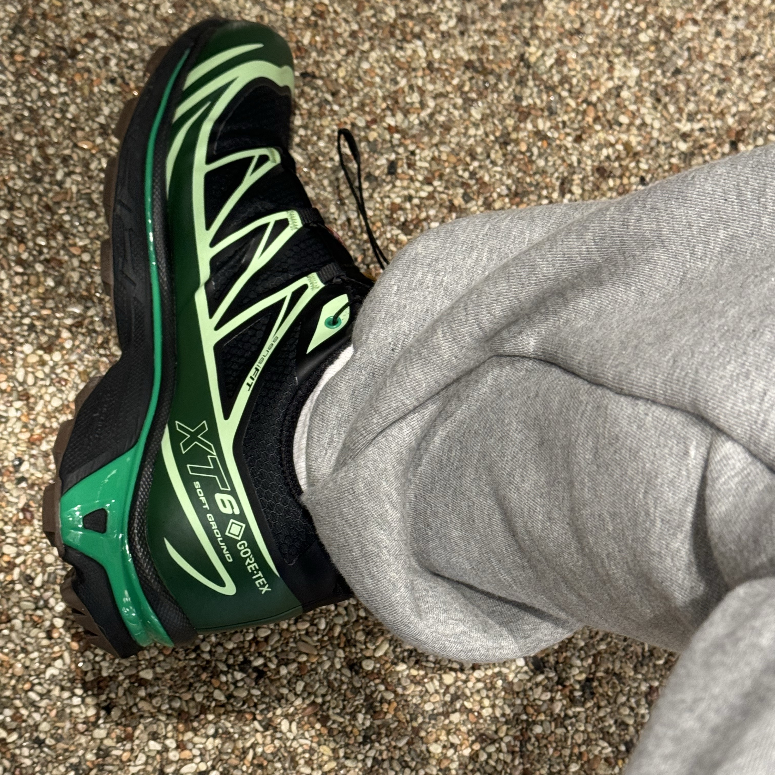 Salomon XT-6 GTX Black Eden 착용 스타일 - 2