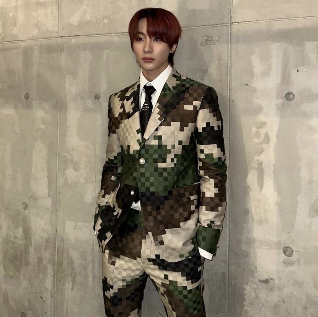 Louis Vuitton Tailored Cotton Damier Cigarette Pants Damoflage Jacquard 착용 스타일