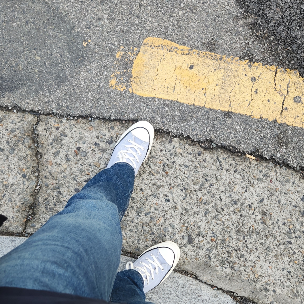 Converse Chuck 70 High Vintage Canvas Wolf Grey 착용 스타일