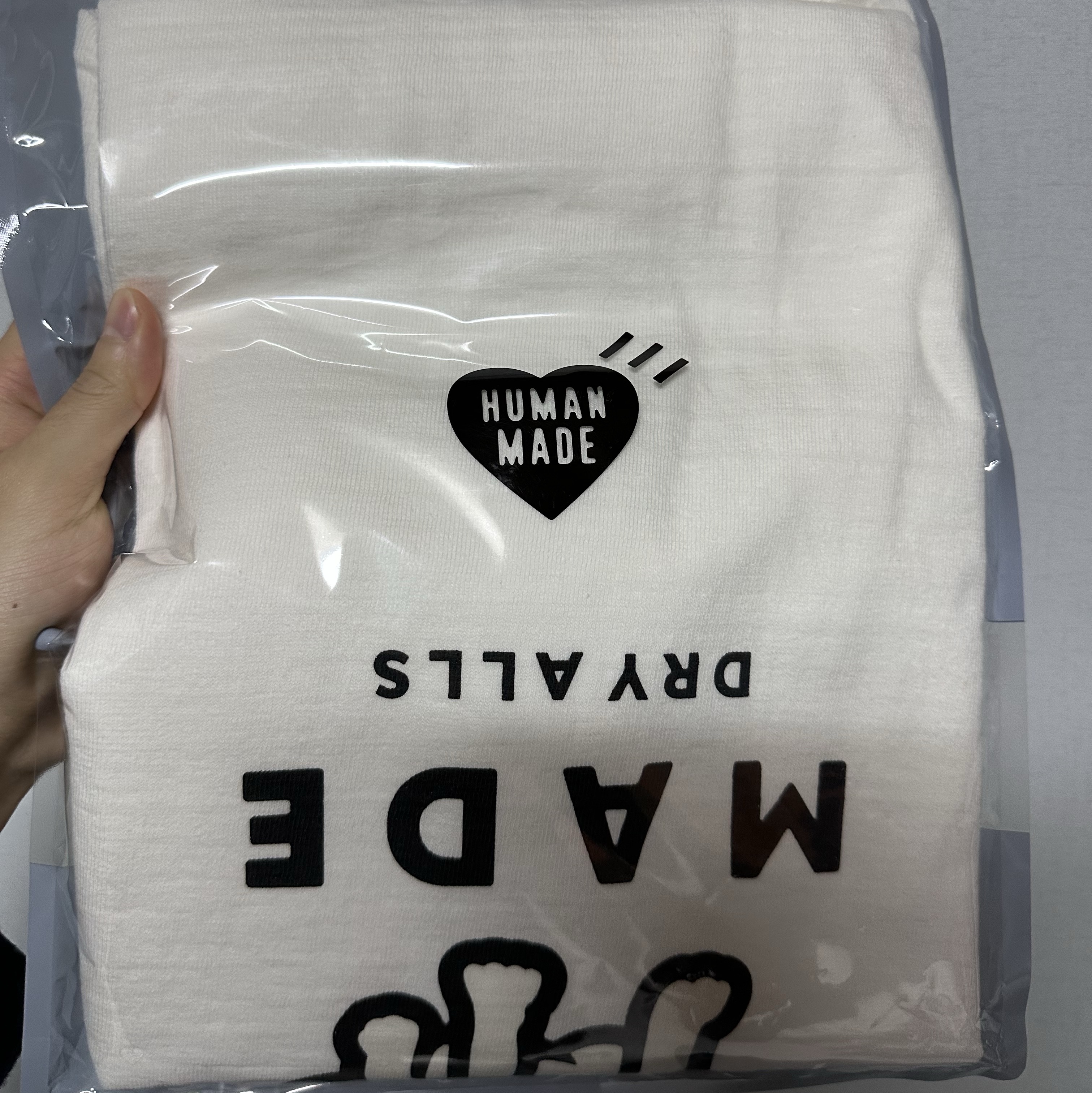 Human Made Worksout 20th Anniversary Jindo Dog Graphic T-Shirt White 착용 스타일