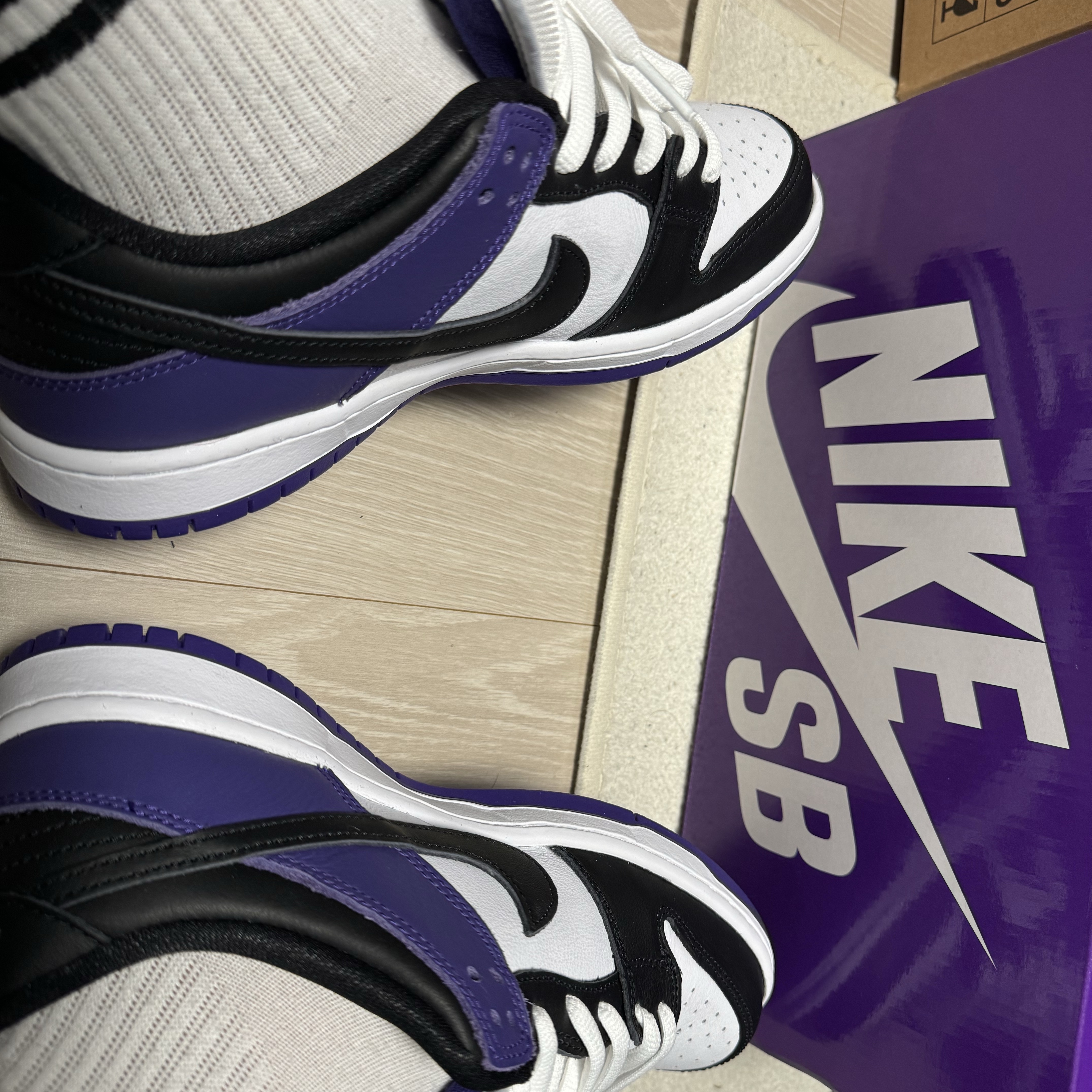 Nike SB Dunk Low Pro Court Purple 착용 스타일
