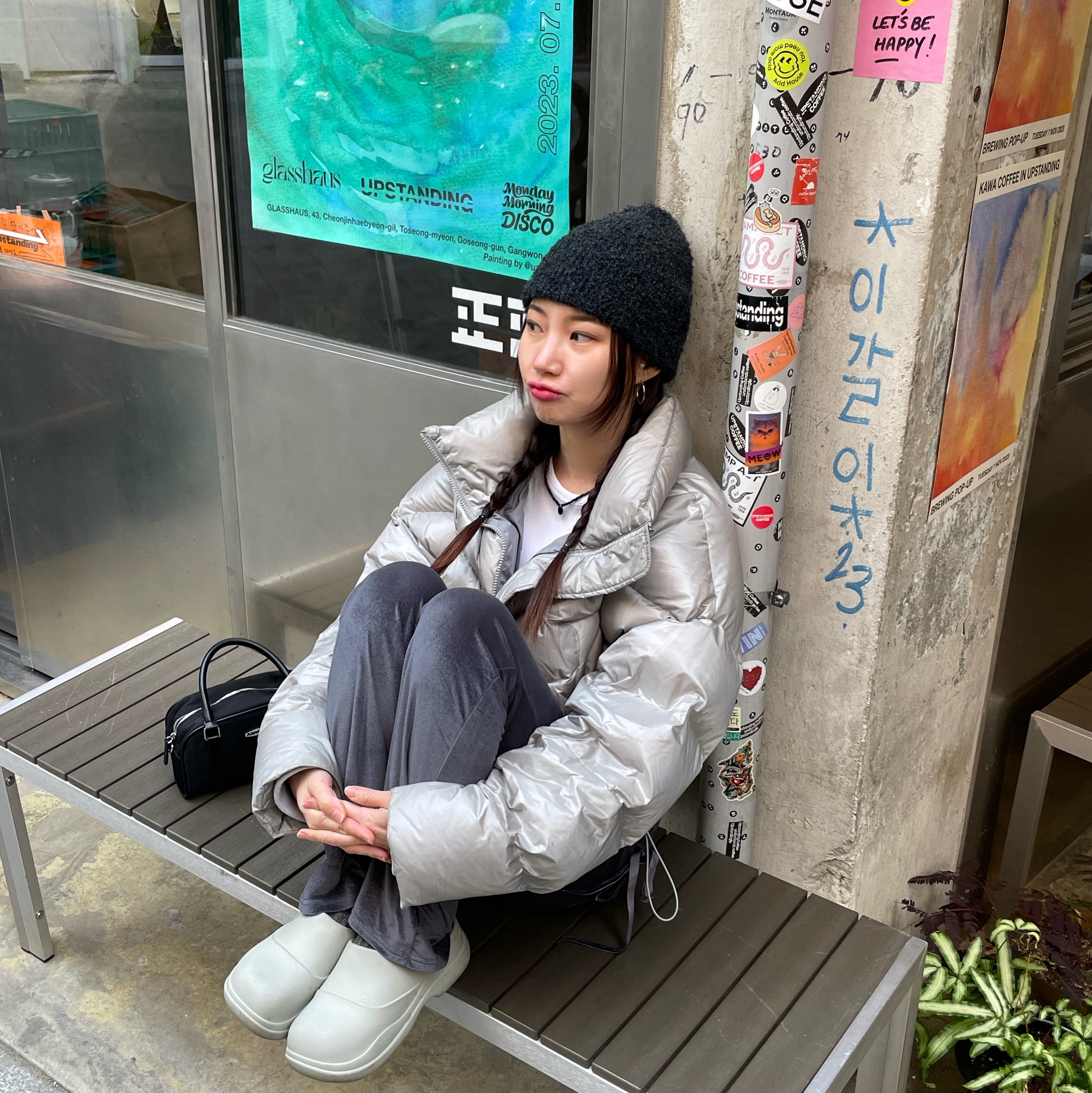 (W) Rockfishweatherwear Hayden Clog Sage 착용 스타일 - 5