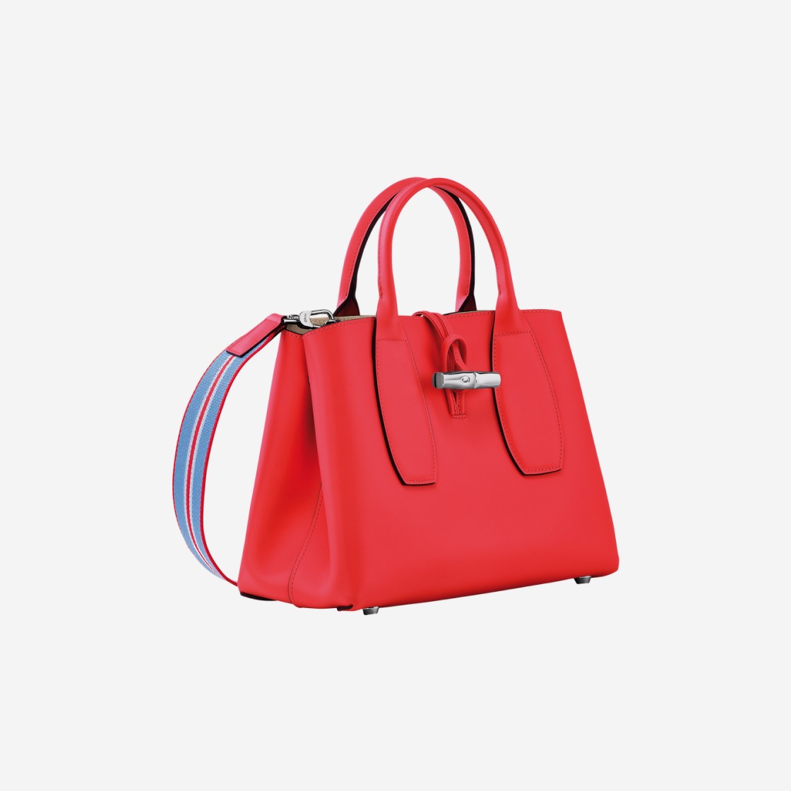 Longchamp Roseau Handbag M Red 상세 이미지 2