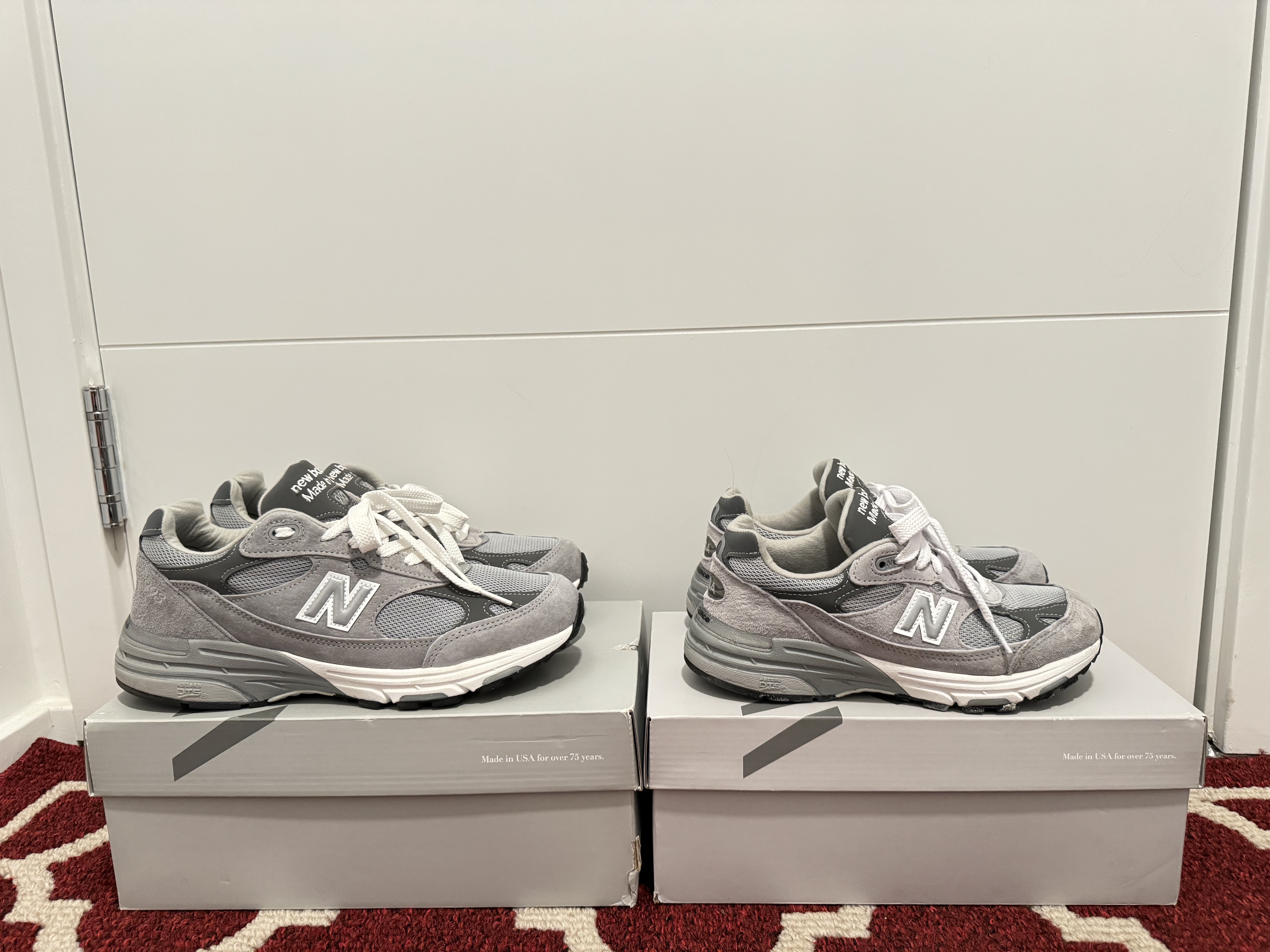 New Balance 993 Made in USA Grey - D Standard, (W) New Balance 993 Made in USA Grey - B Standard 착용 스타일