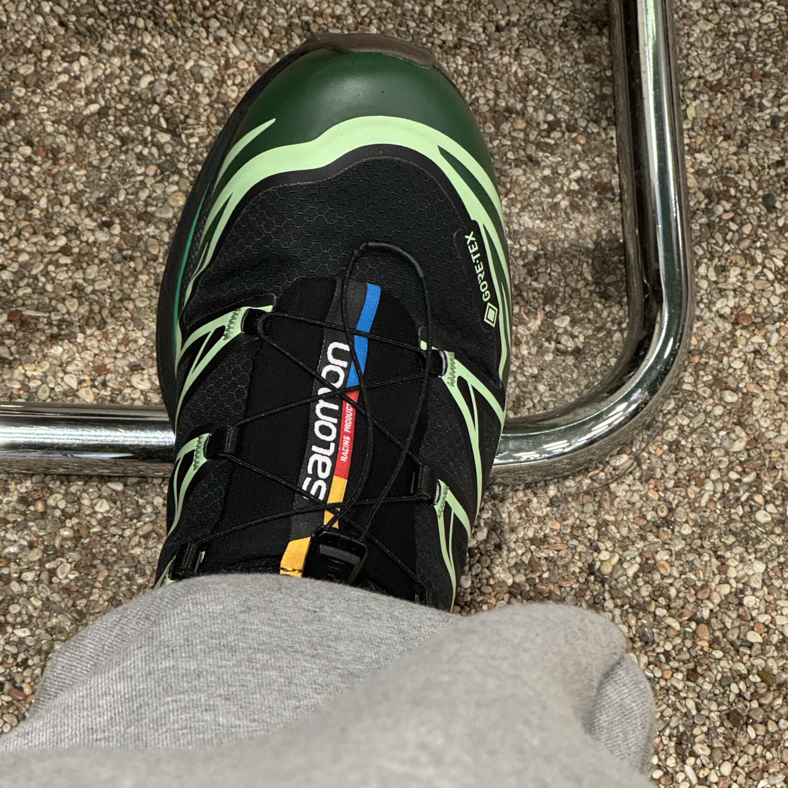 Salomon XT-6 GTX Black Eden 착용 스타일 - 1
