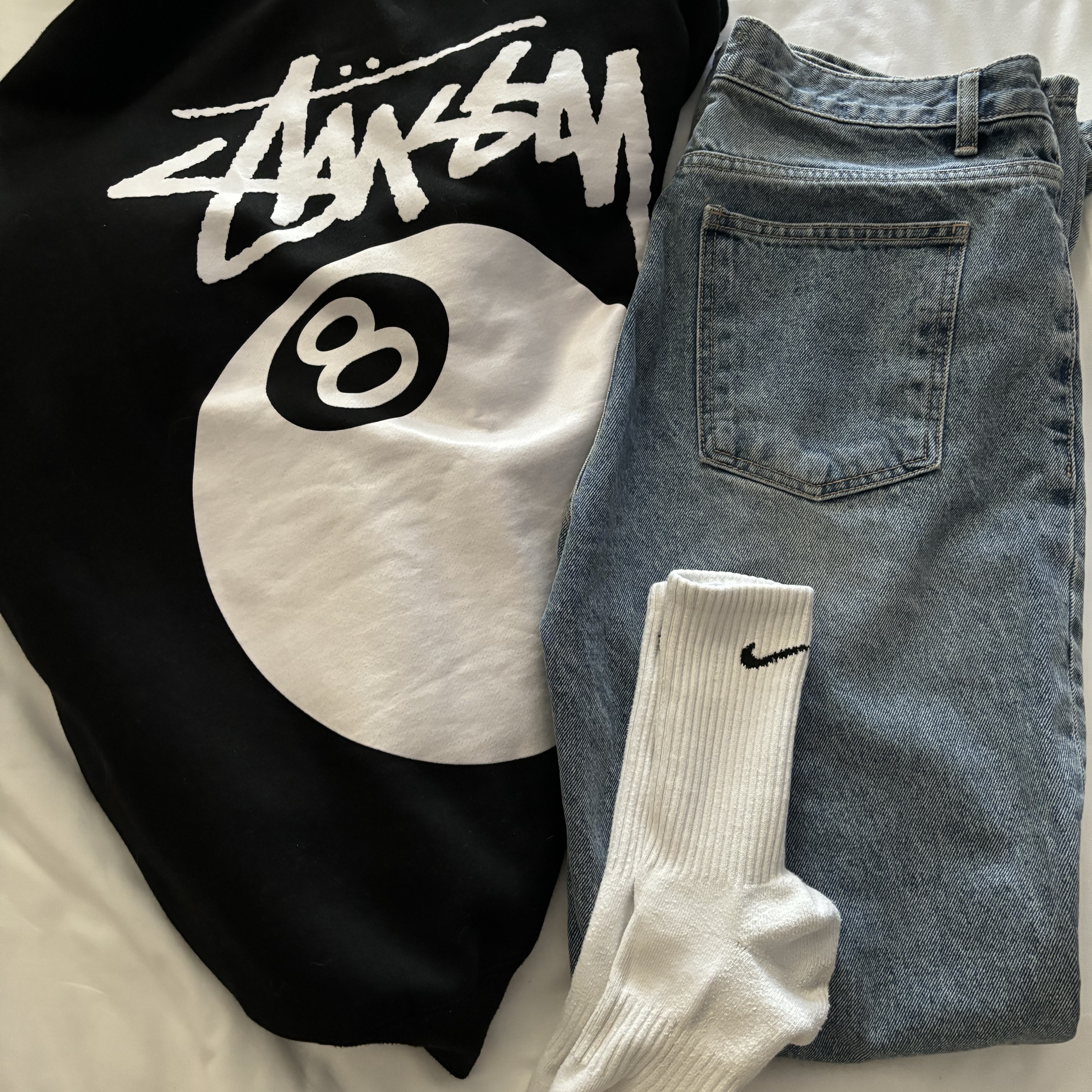 Stussy 8 Ball Hoodie Black - 21SS 착용 스타일 - 2
