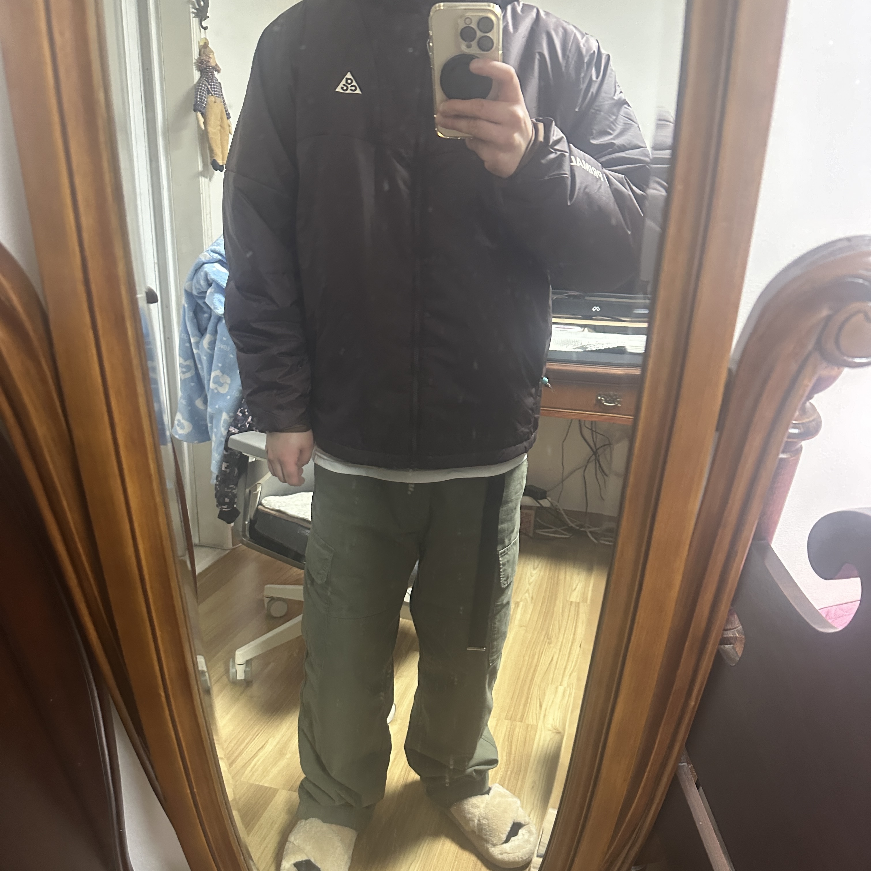 Nike ACG Therma-Fit ADV Rope De Dope Jacket Brown Basalt - Asia 착용 스타일
