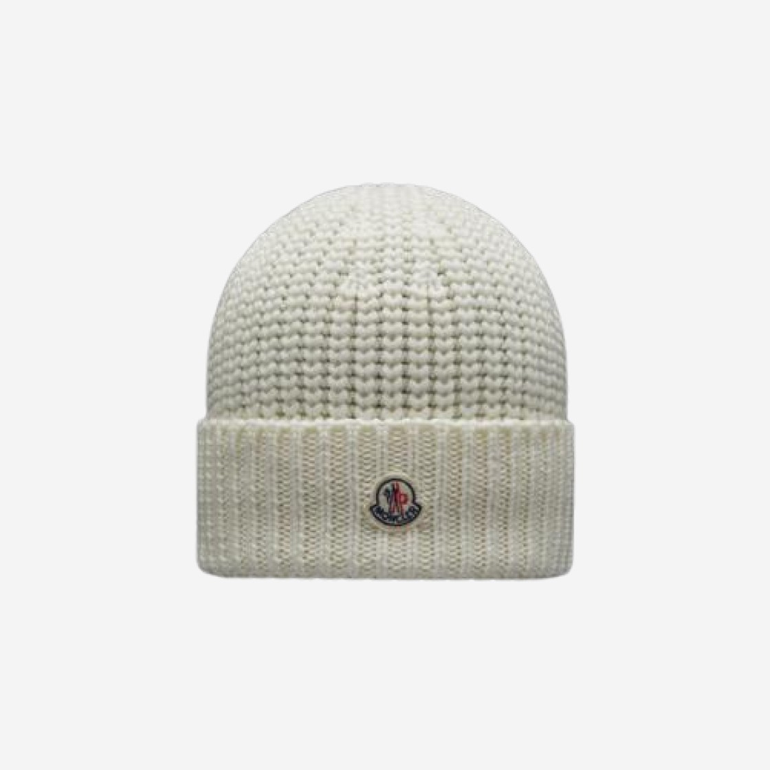 (W) Moncler Wool Beanie White - 23FW 상세 이미지 1