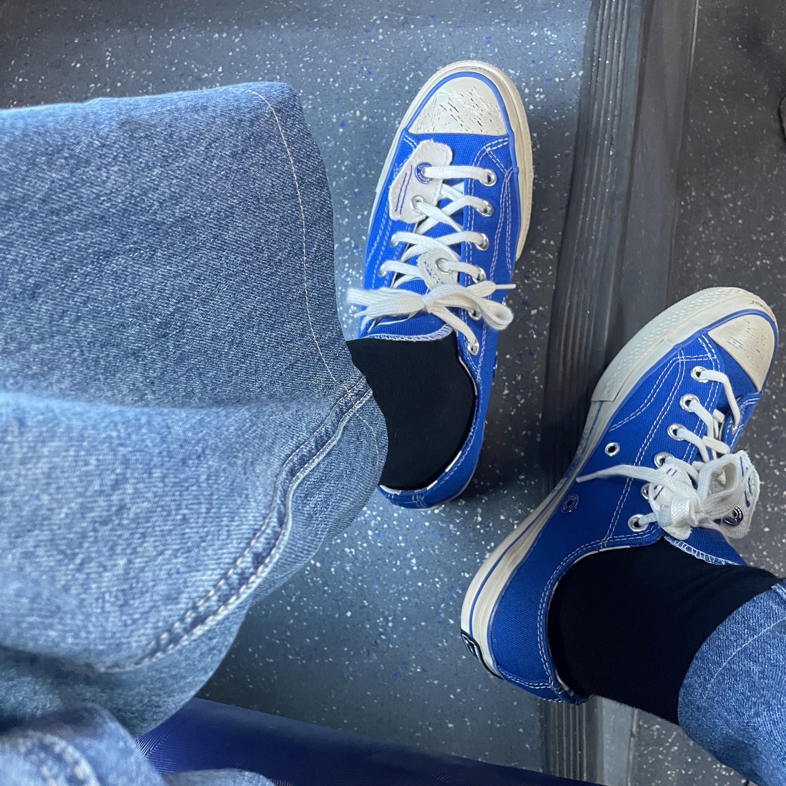 Converse x Ader Error Chuck 70 Ox Imperial Blue 착용 스타일
