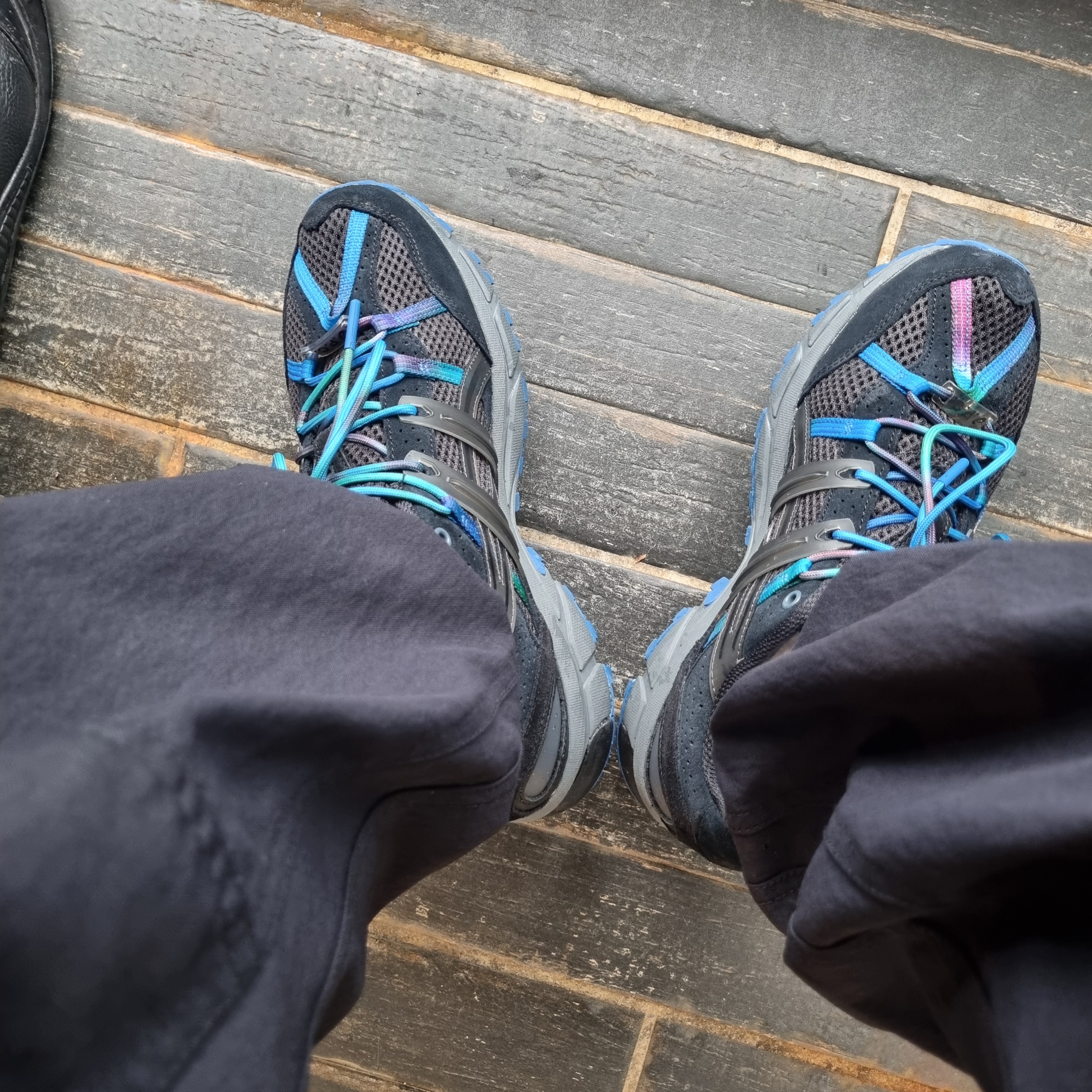 Asics x A.P.C. Gel-Sonoma 15-50 Black 착용 스타일