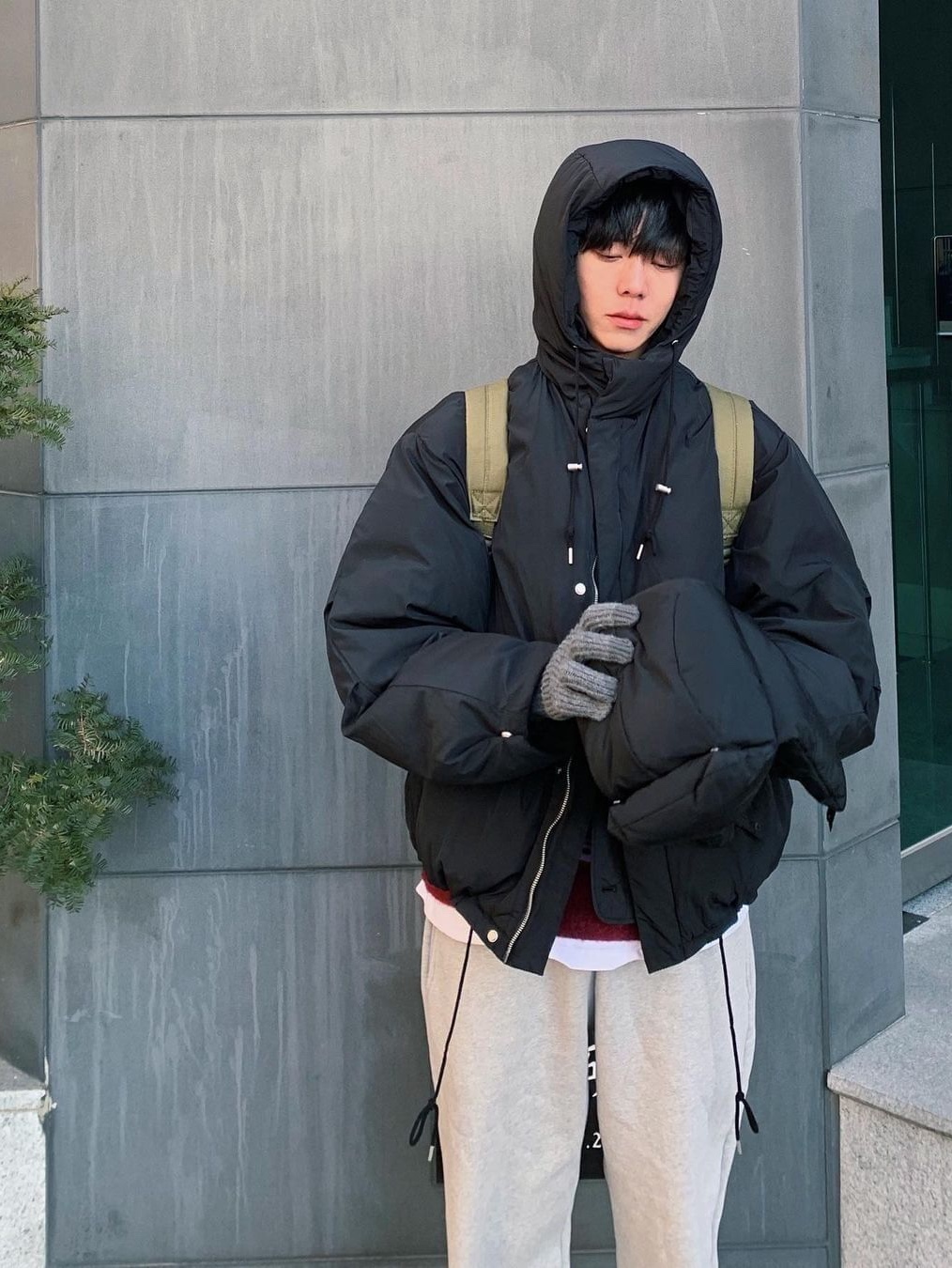 IAB Studio Sweatpants Light Gray, Nike NRG Solo Swoosh Fleece Pants Valerian Blue - US/EU 착용 스타일 - 4