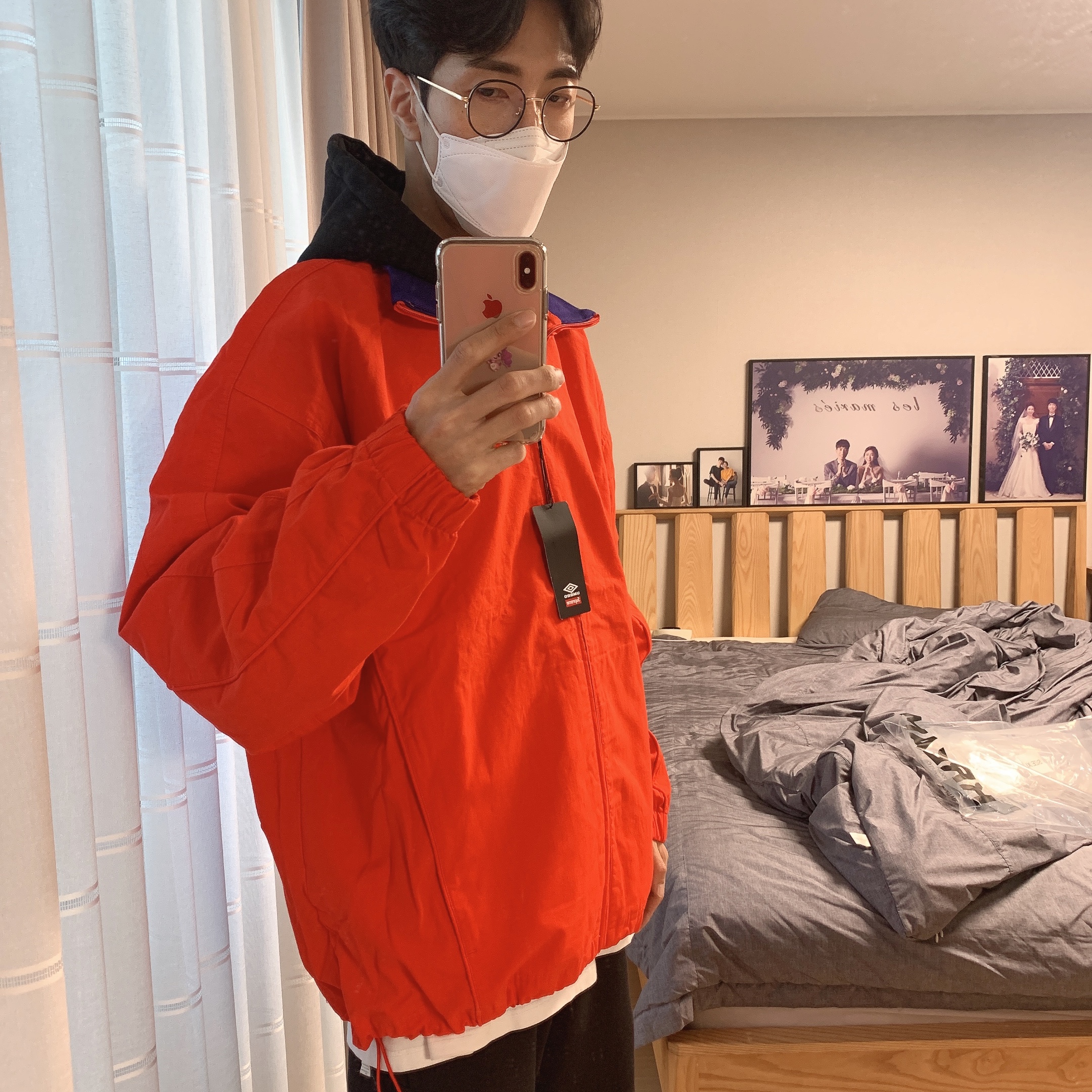 Supreme x Umbro Cotton Ripstop Track Jacket Red - 23FW 착용 스타일 - 2