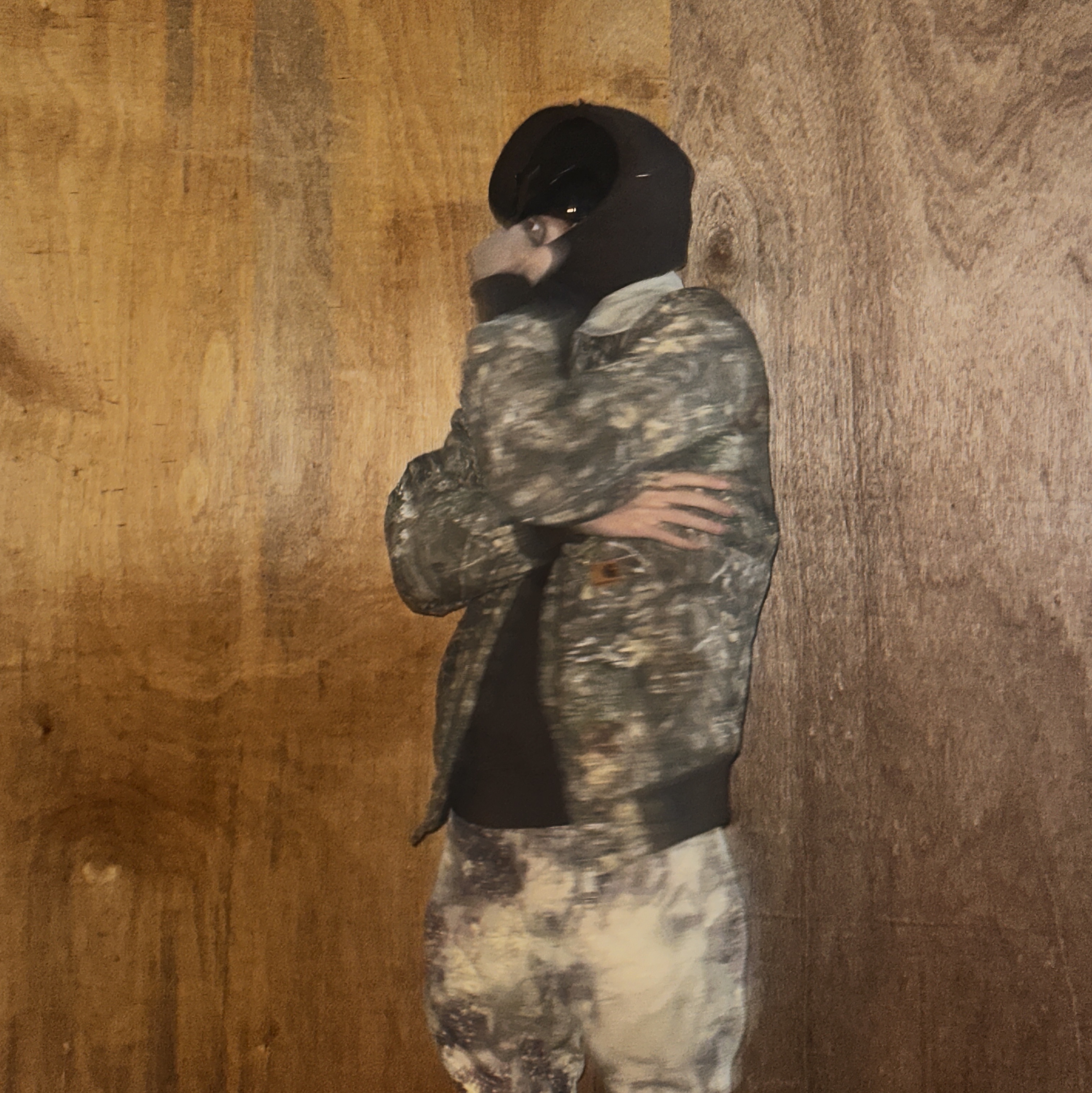 C.P. Company Extra Fine Merino Wool Goggle Beanie Black 착용 스타일