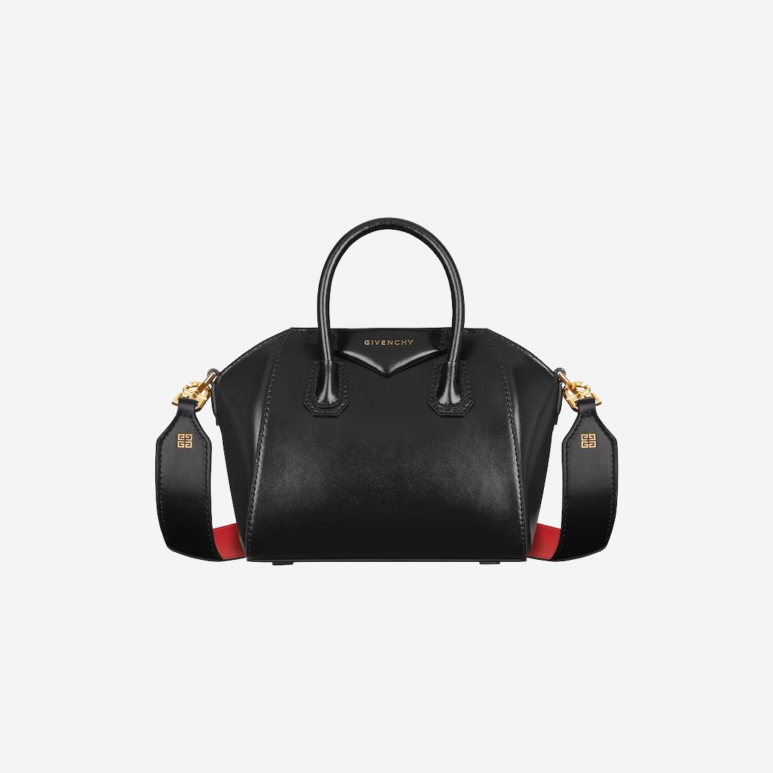 Givenchy Antigona Toy Bag in Box Leather Black Redd 상세 이미지 1