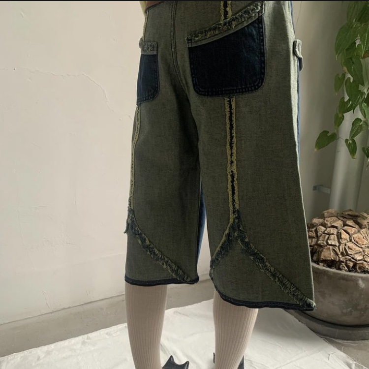 Paula Canovas Del Vas Women Twist Denim Bermuda Blue Washed, [KREAM 단독] Paula Canovas Del Vas Women Hot Knit Vest Lime Terra 착용 스타일 - 3