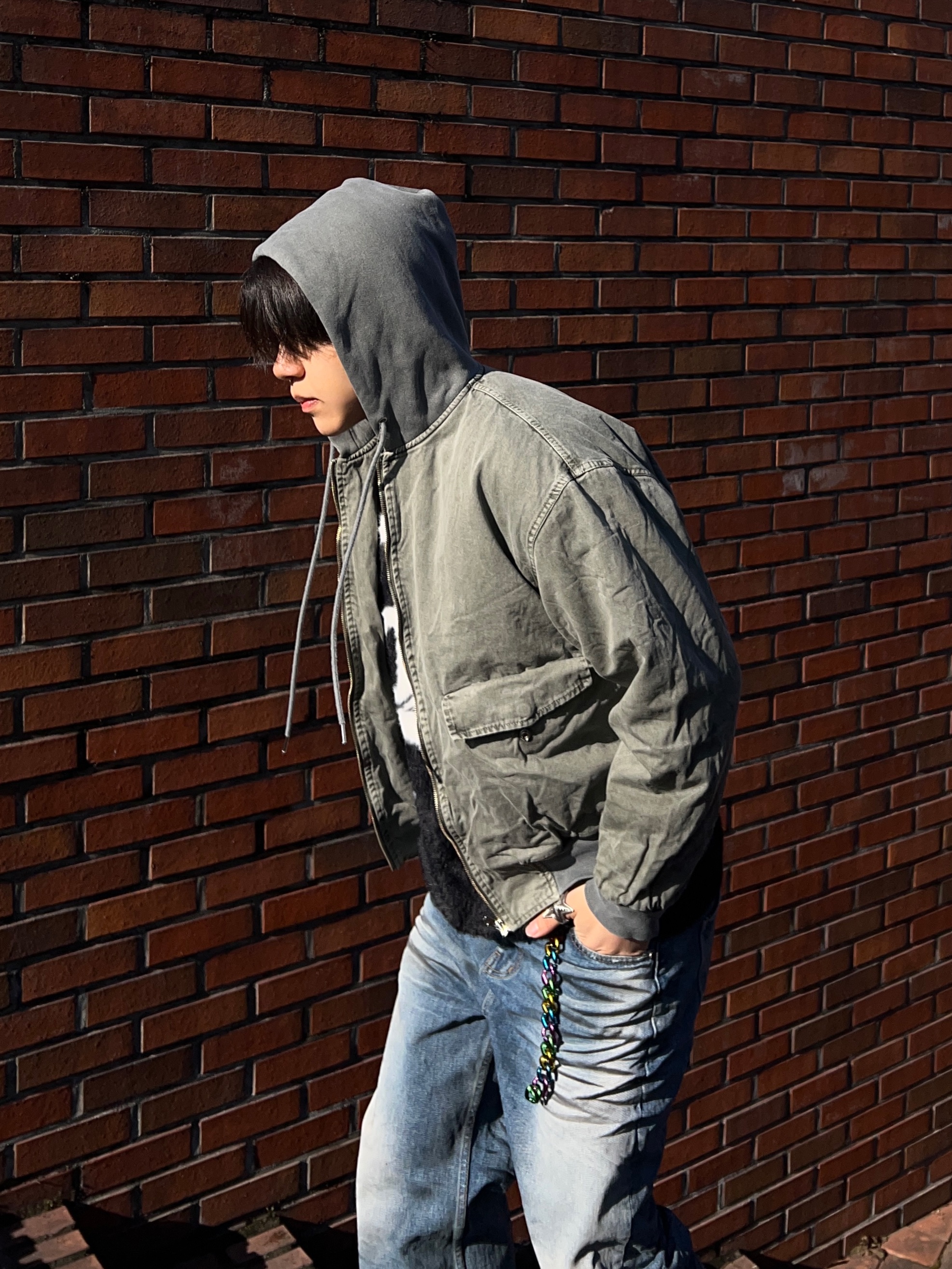 Balenciaga 3XL Sneakers Grey Black 착용 스타일 - 3