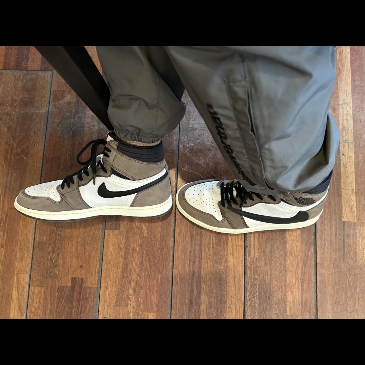 Jordan 1 x Travis Scott Retro High OG SP Mocha 착용 스타일