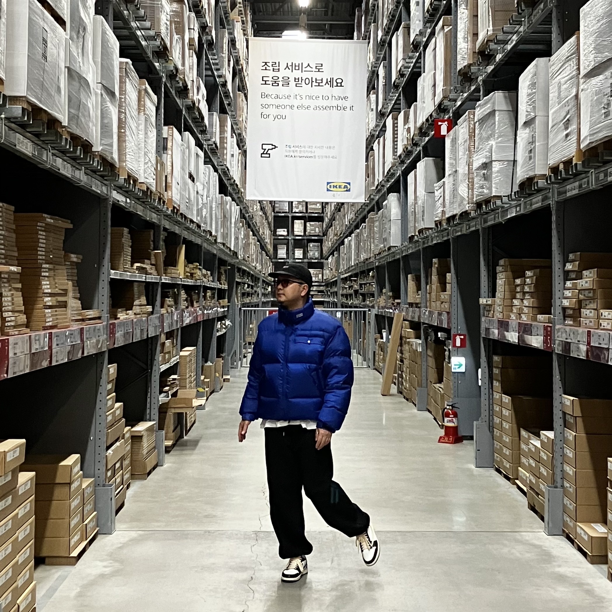 Jordan 1 x Travis Scott x Fragment Retro Low OG SP Military Blue 착용 스타일 - 2