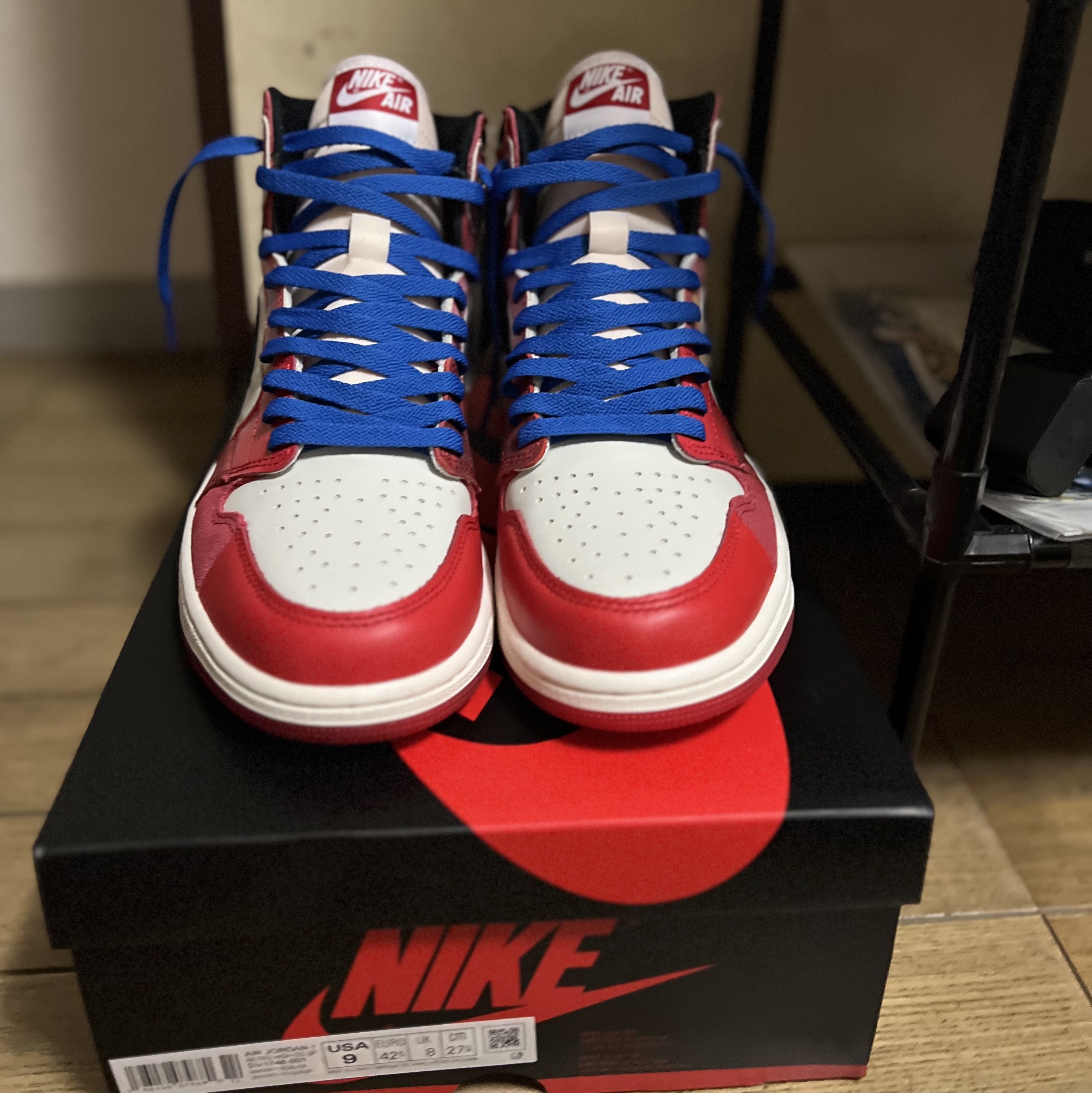 Jordan 1 Retro High Spider-Man Next Chapter, Jordan 1 Retro High OG Chicago 2022 착용 스타일 - 8