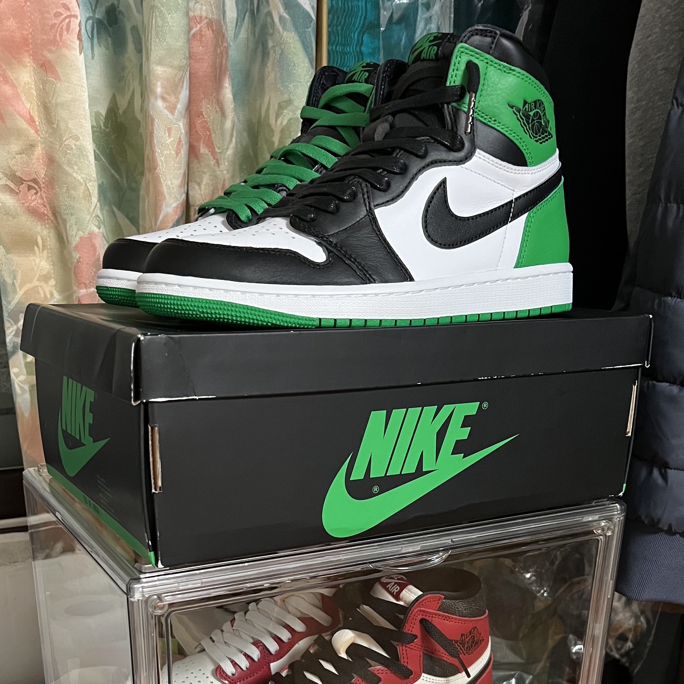 Jordan 1 Retro High OG Black and Lucky Green, Essentials x New Era Classic Collection 59FIFTY Fitted Cap San Francisco Giants 착용 스타일 - 5