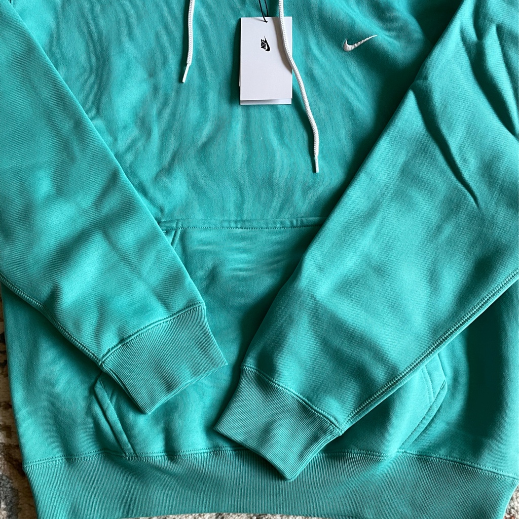 Nike NRG Solo Swoosh Fleece Hoodie Washed Teal - Asia 착용 스타일 - 3
